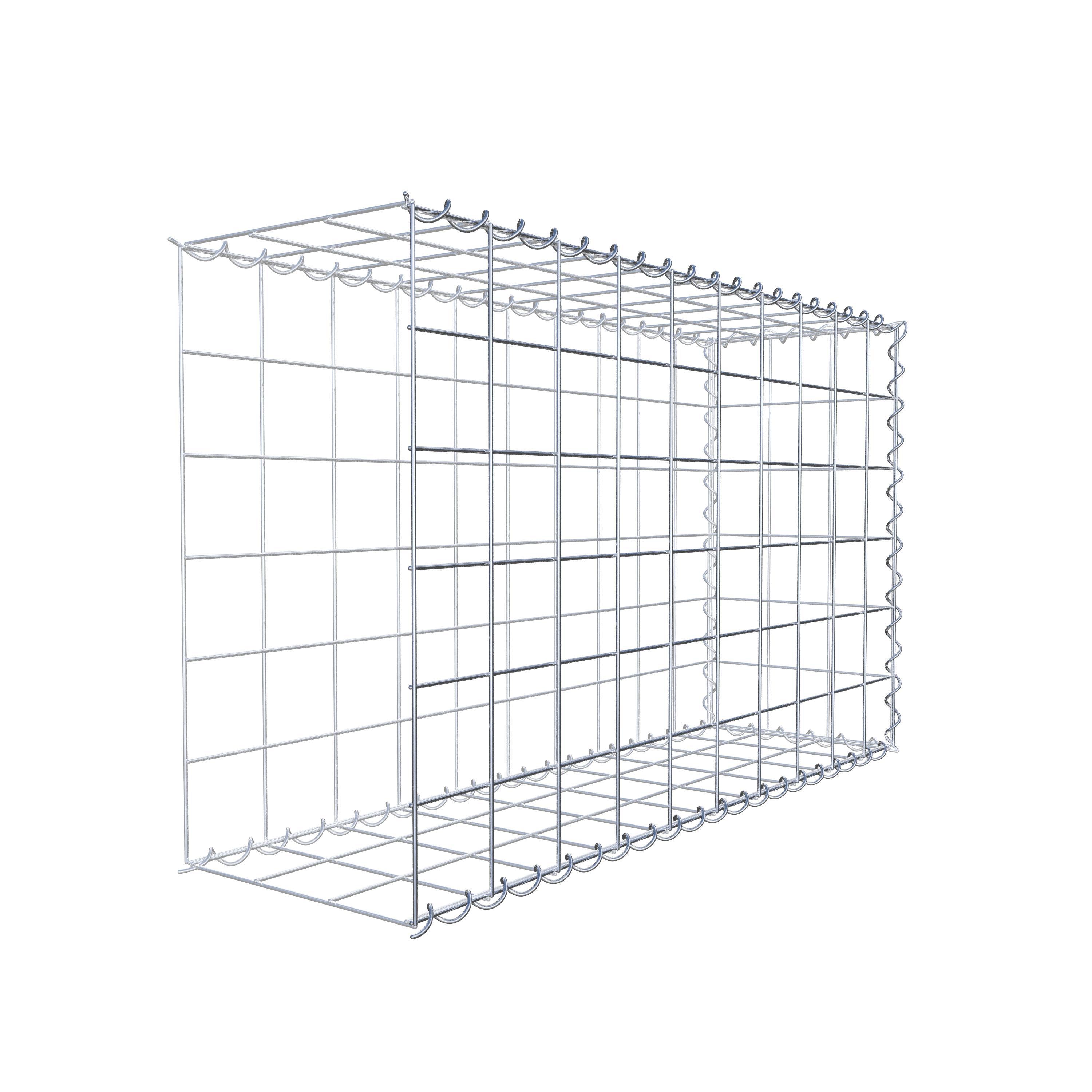 Gabion sur toile type 2 100 cm x 60 cm x 30 cm (L x H x P), maille 10 cm x 10 cm, spirale