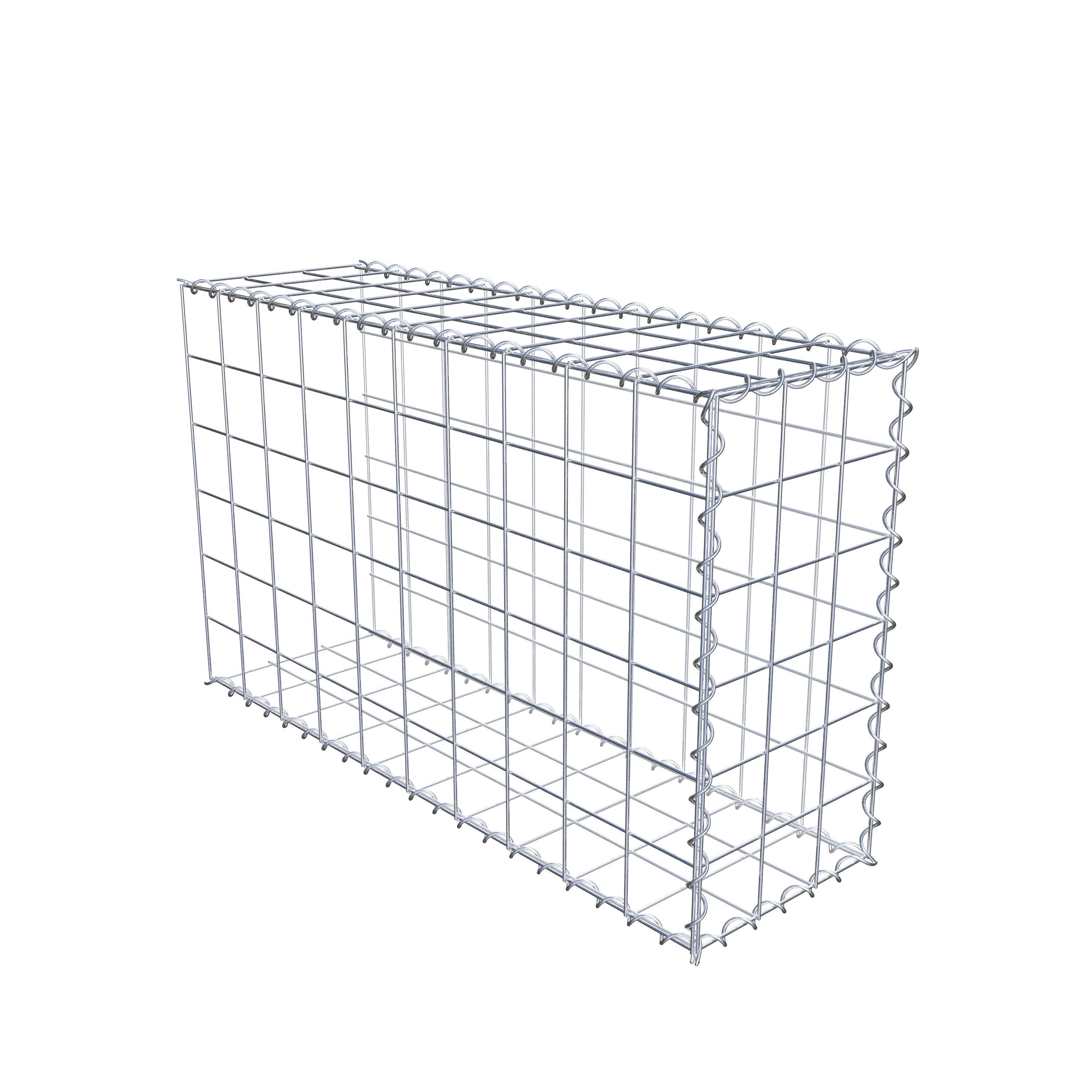 Gabion sur toile type 2 100 cm x 60 cm x 30 cm (L x H x P), maille 10 cm x 10 cm, spirale