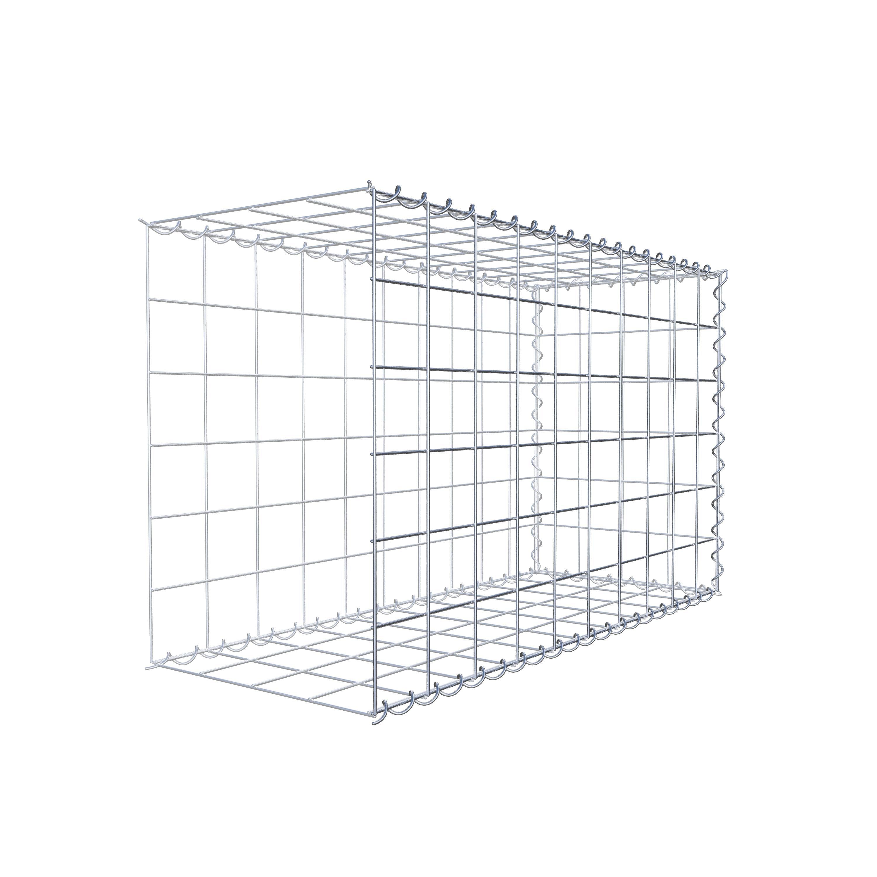 Gabion sur toile type 2 100 cm x 60 cm x 40 cm (L x H x P), maille 10 cm x 10 cm, spirale