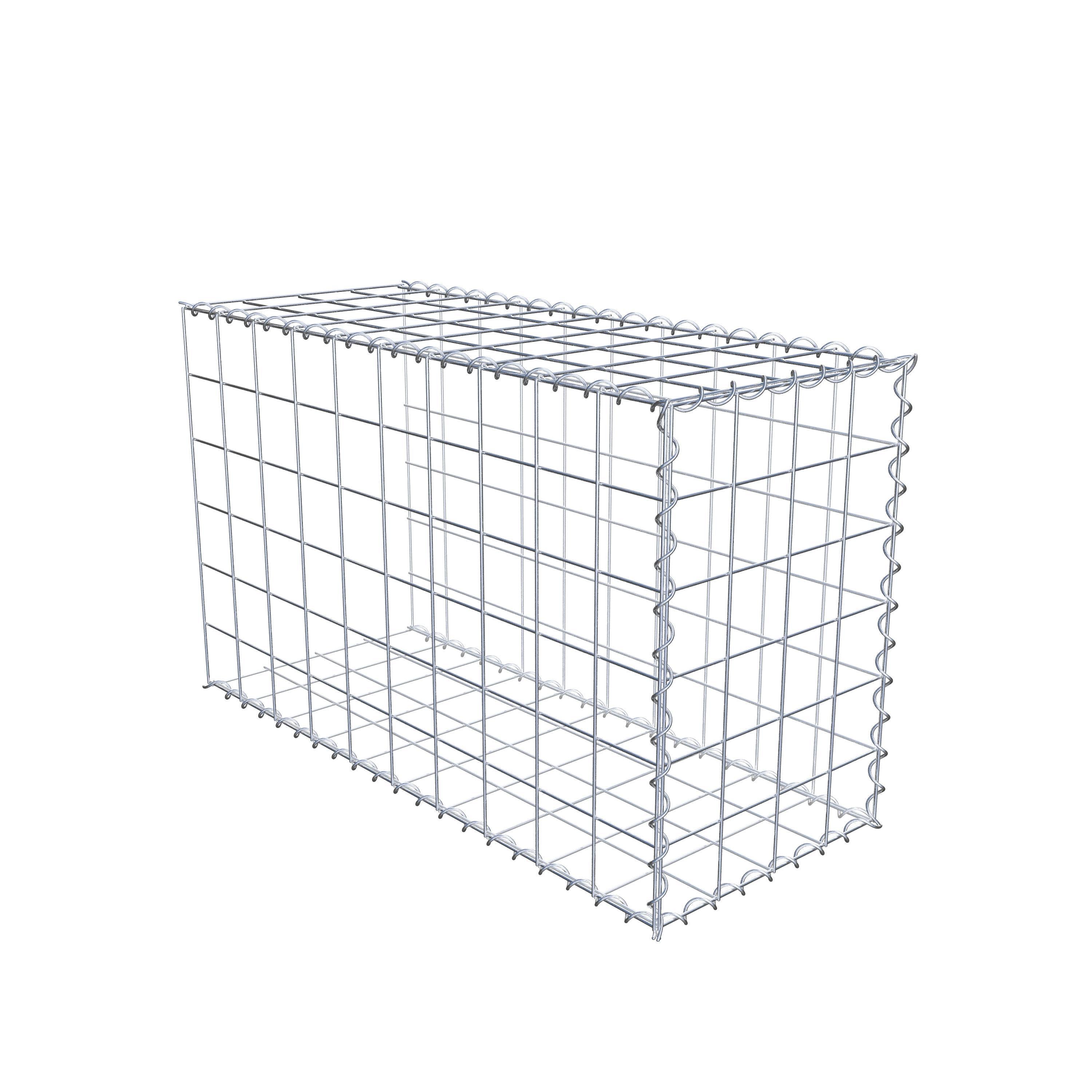 Gabion sur toile type 2 100 cm x 60 cm x 40 cm (L x H x P), maille 10 cm x 10 cm, spirale