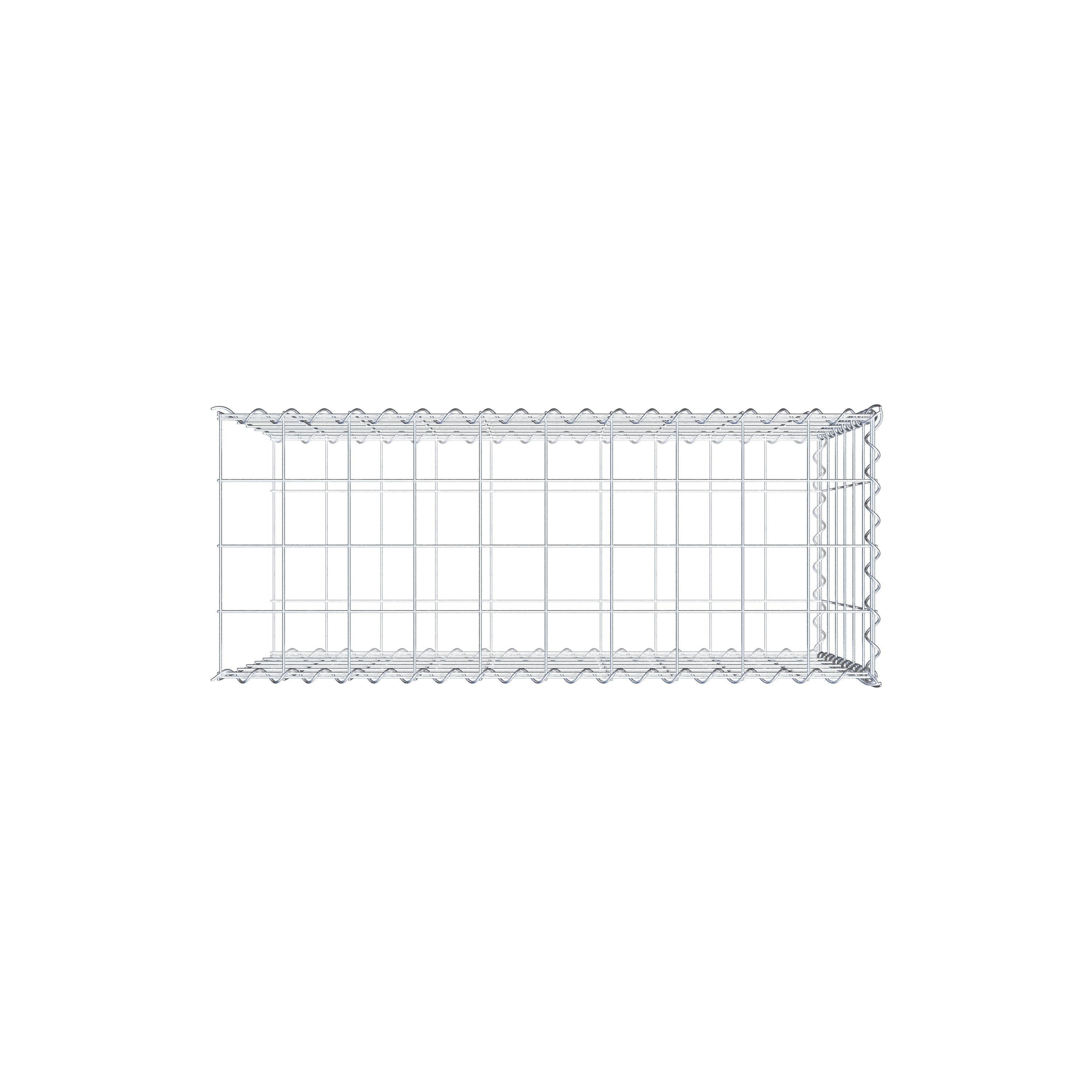 Gabion sur toile type 2 100 cm x 60 cm x 40 cm (L x H x P), maille 10 cm x 10 cm, spirale