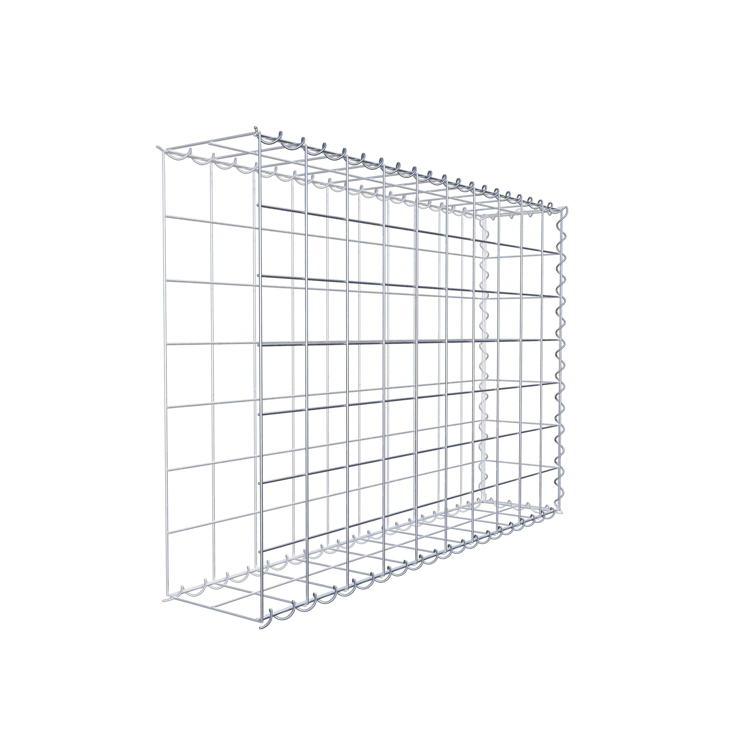 Gabion sur toile type 2 100 cm x 70 cm x 20 cm (L x H x P), maille 10 cm x 10 cm, spirale