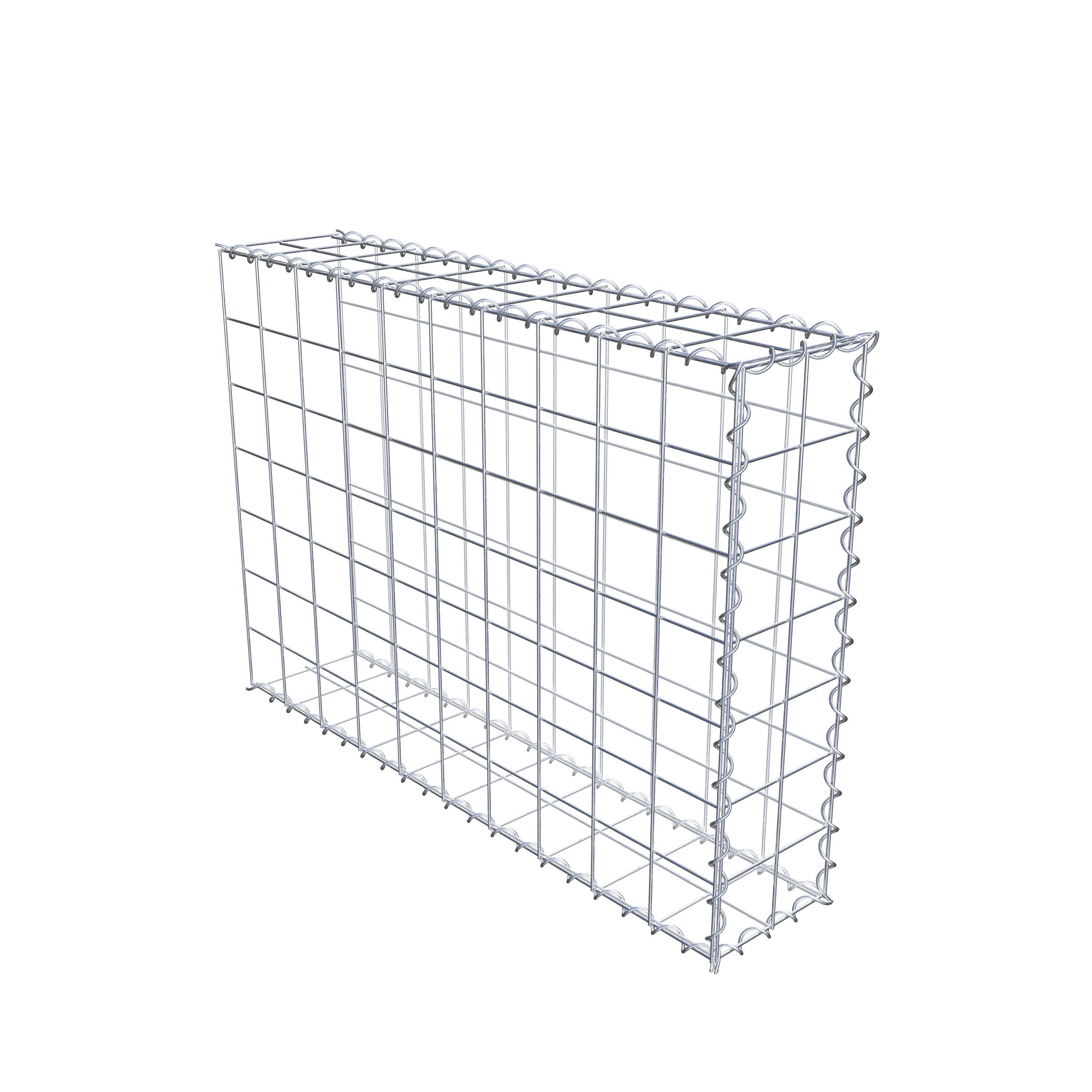 Gabion sur toile type 2 100 cm x 70 cm x 20 cm (L x H x P), maille 10 cm x 10 cm, spirale