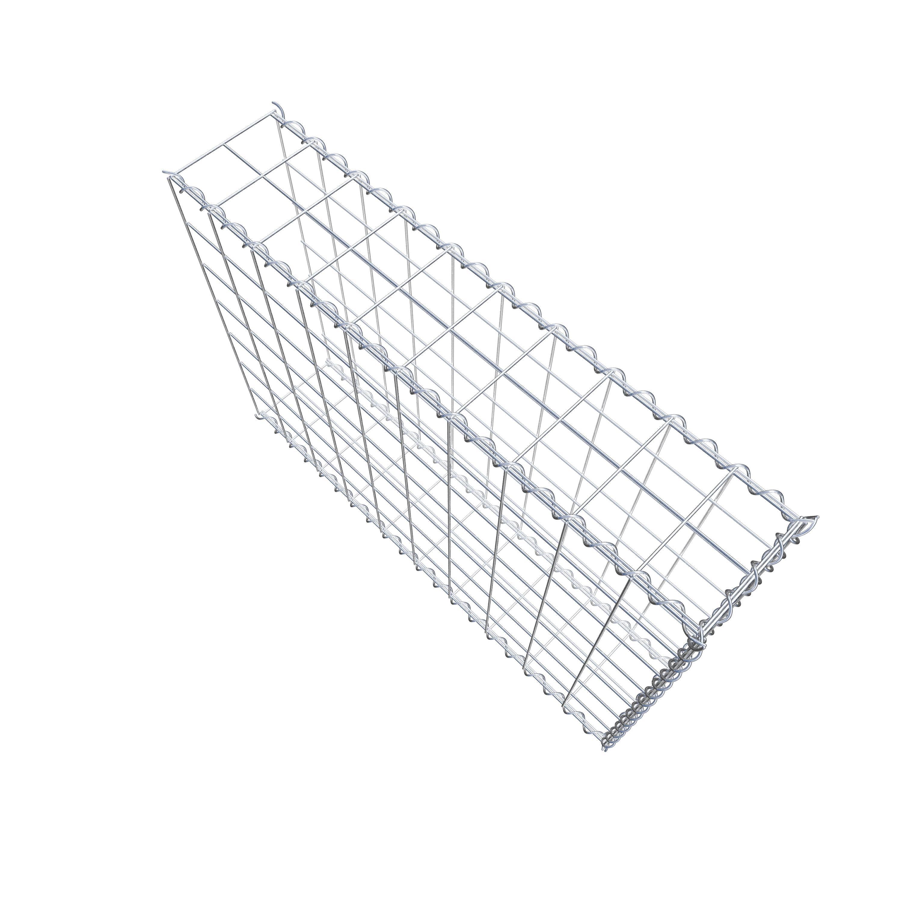 Gabion sur toile type 2 100 cm x 70 cm x 20 cm (L x H x P), maille 10 cm x 10 cm, spirale