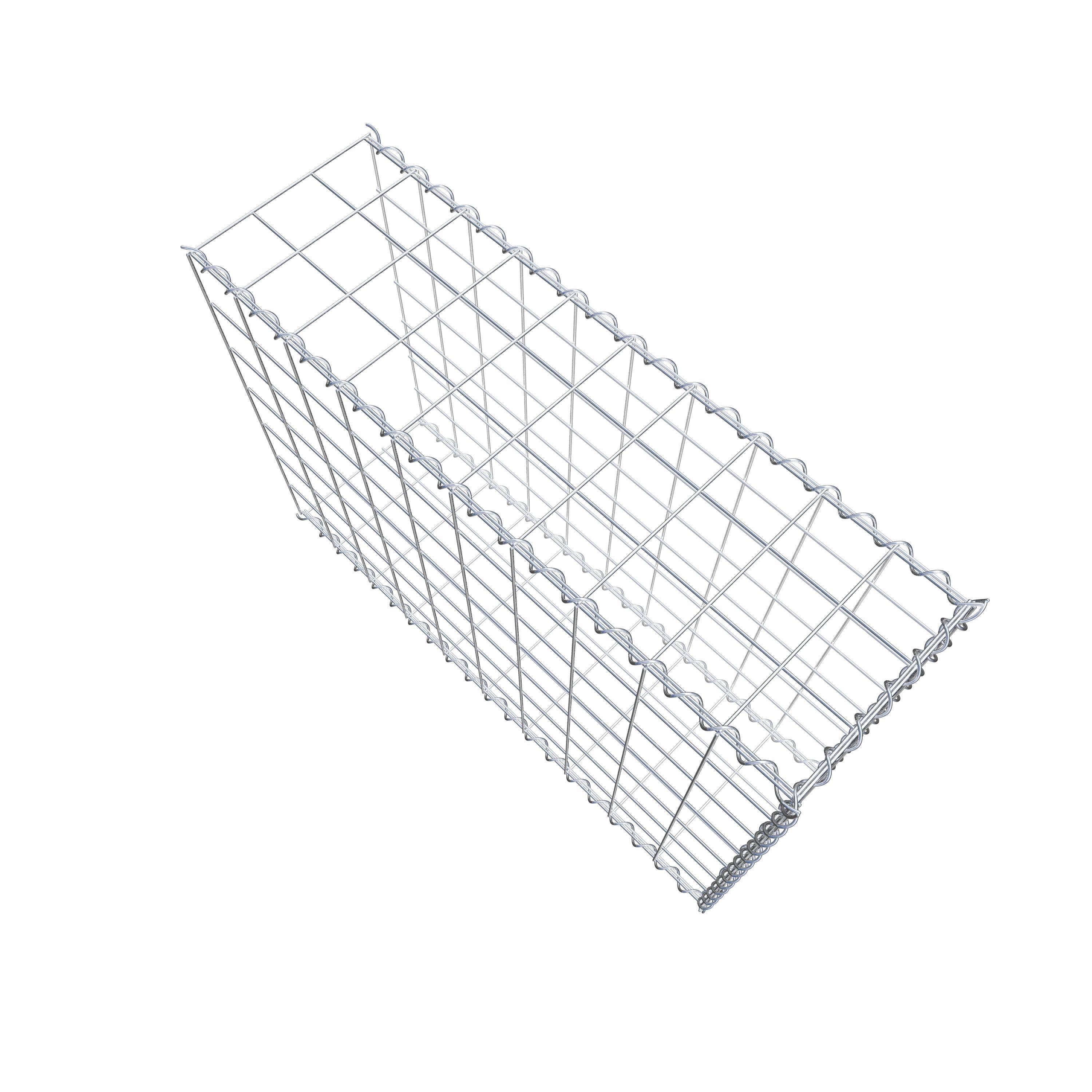 Gabion sur toile type 2 100 cm x 70 cm x 30 cm (L x H x P), maille 10 cm x 10 cm, spirale