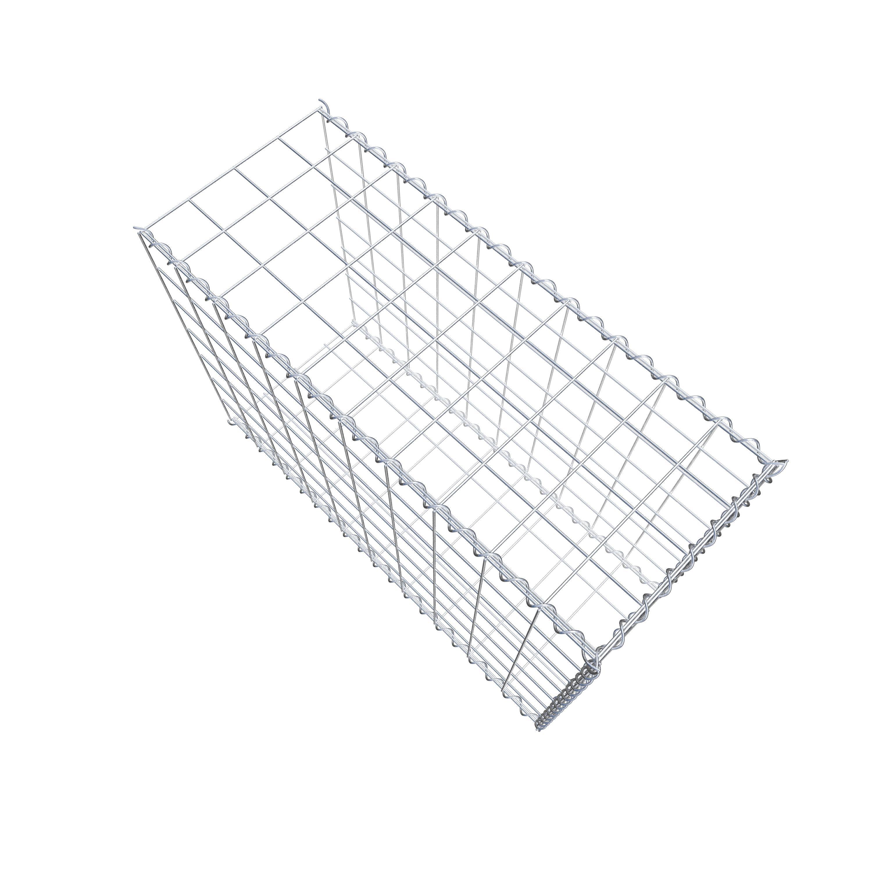 Gabion sur toile type 2 100 cm x 70 cm x 40 cm (L x H x P), maille 10 cm x 10 cm, spirale