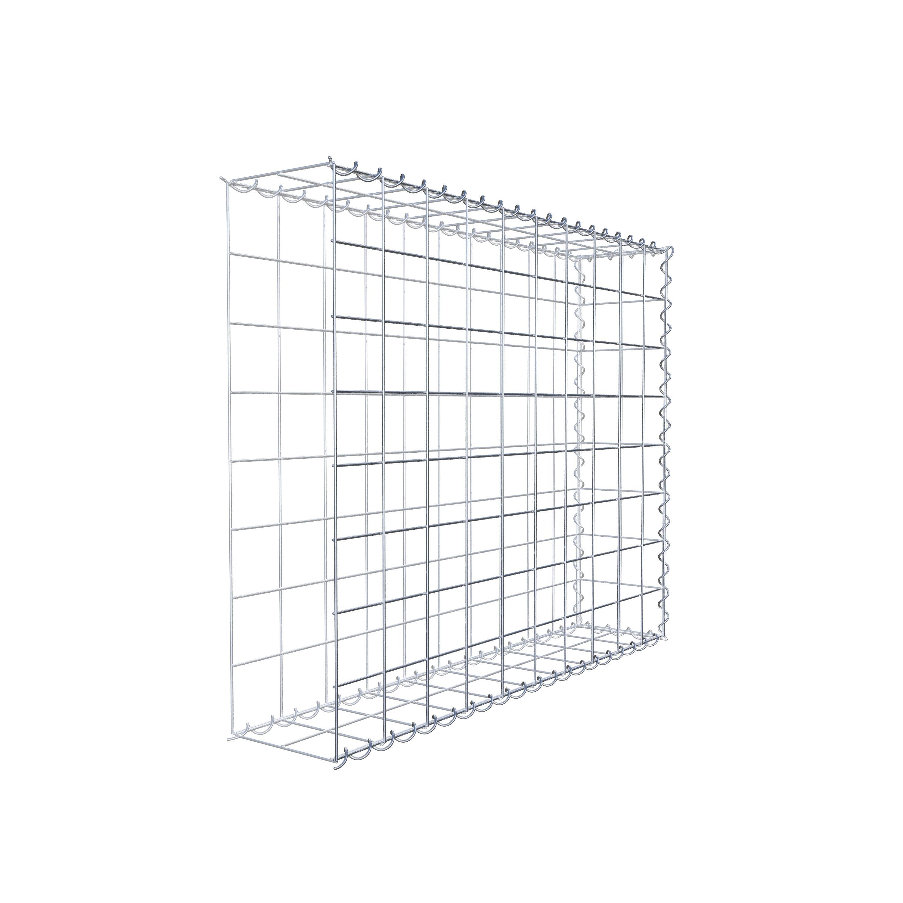 Gabion sur toile type 2 100 cm x 80 cm x 20 cm (L x H x P), maille 10 cm x 10 cm, spirale