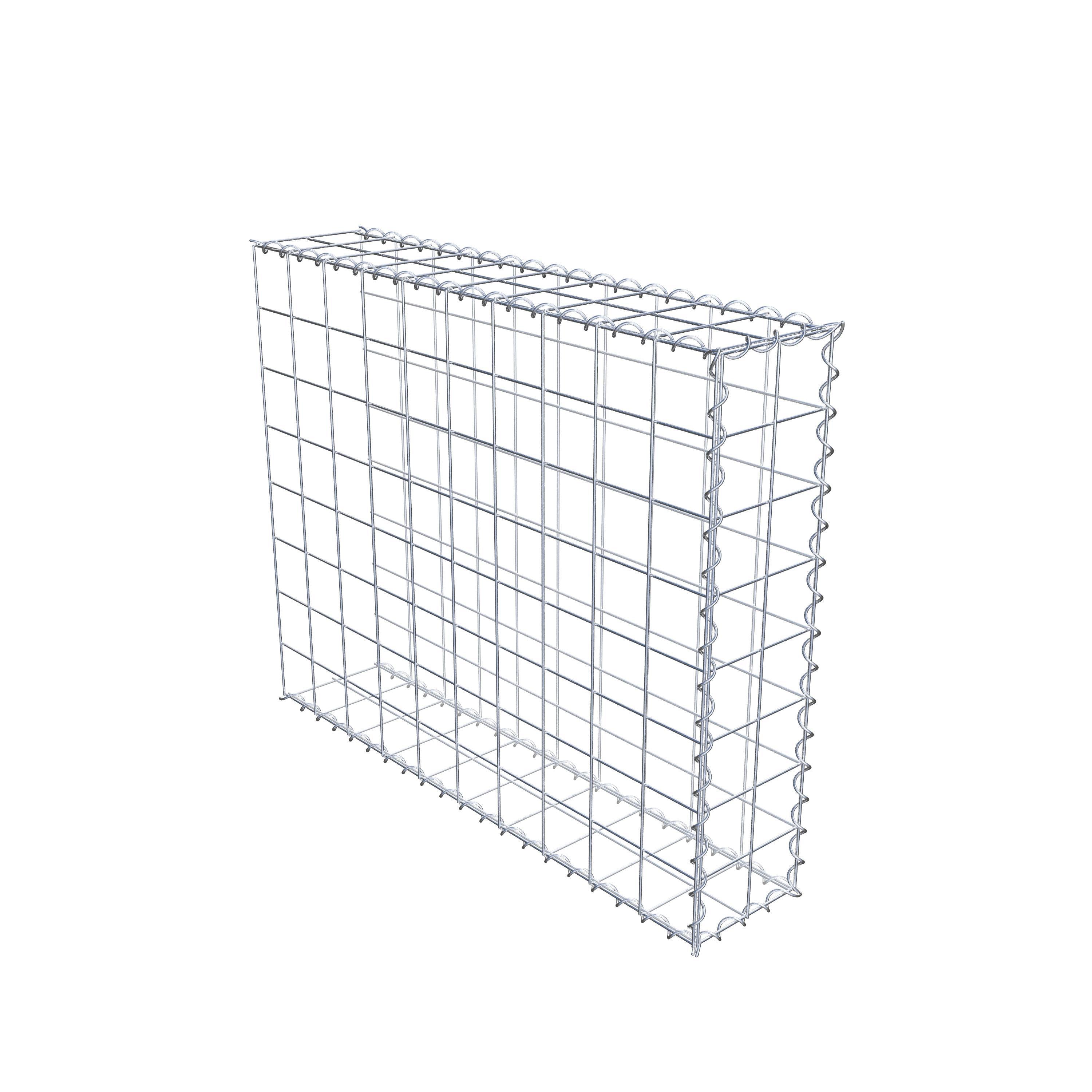 Gabion sur toile type 2 100 cm x 80 cm x 20 cm (L x H x P), maille 10 cm x 10 cm, spirale