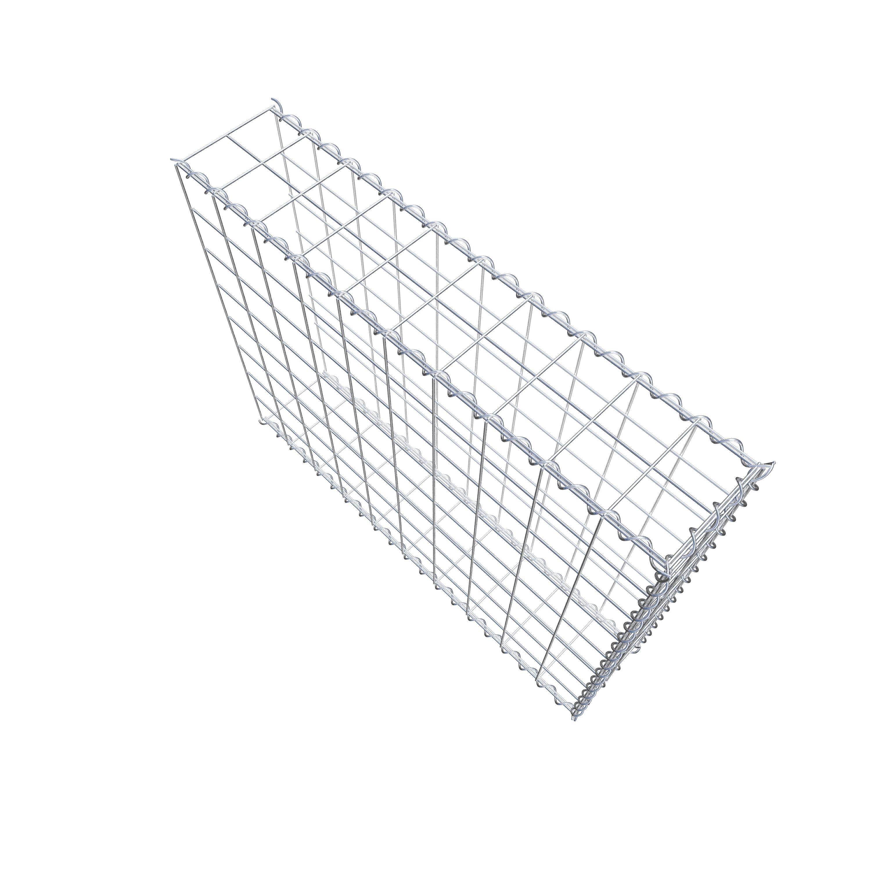 Gabion sur toile type 2 100 cm x 80 cm x 20 cm (L x H x P), maille 10 cm x 10 cm, spirale