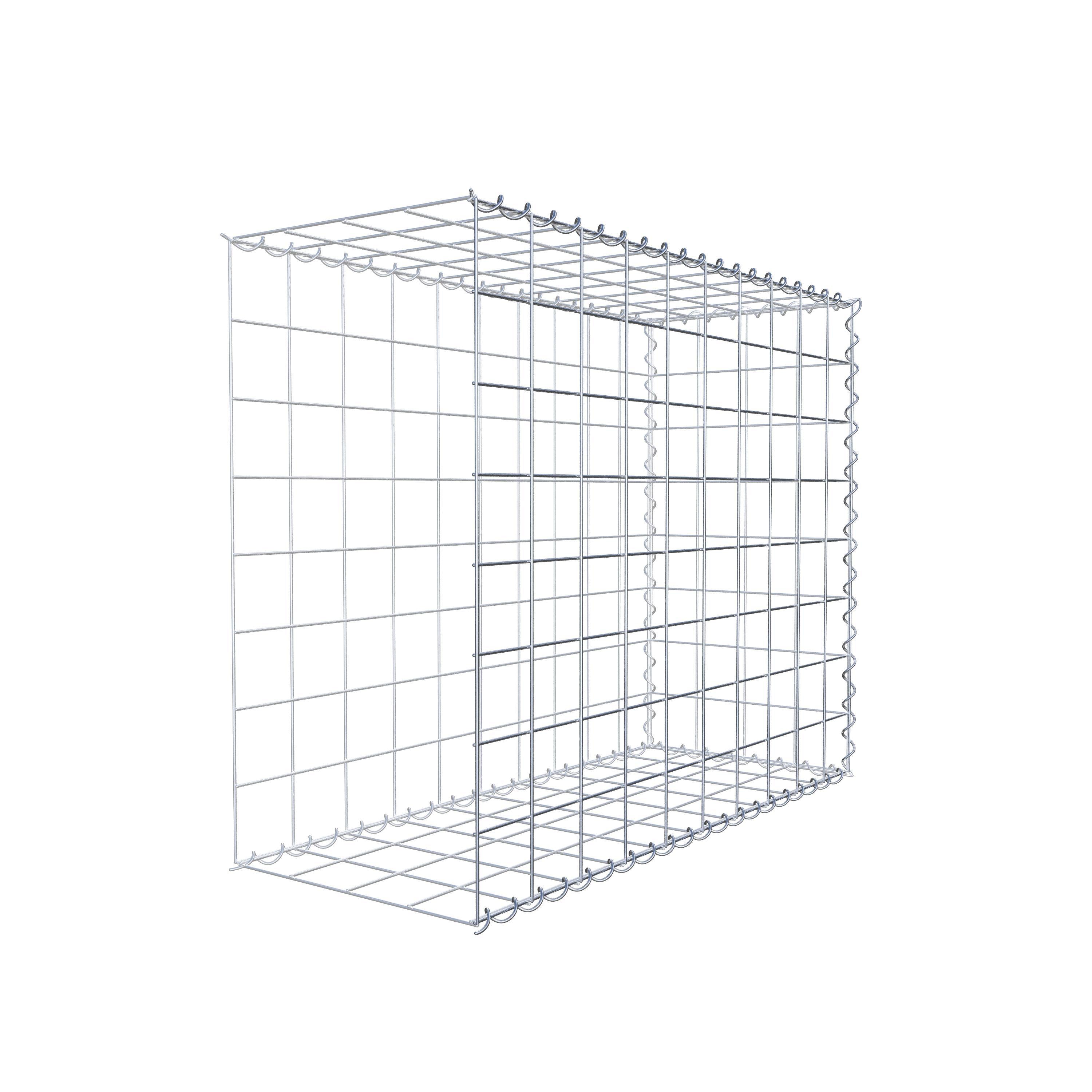 Gabion sur toile type 2 100 cm x 80 cm x 40 cm (L x H x P), maille 10 cm x 10 cm, spirale