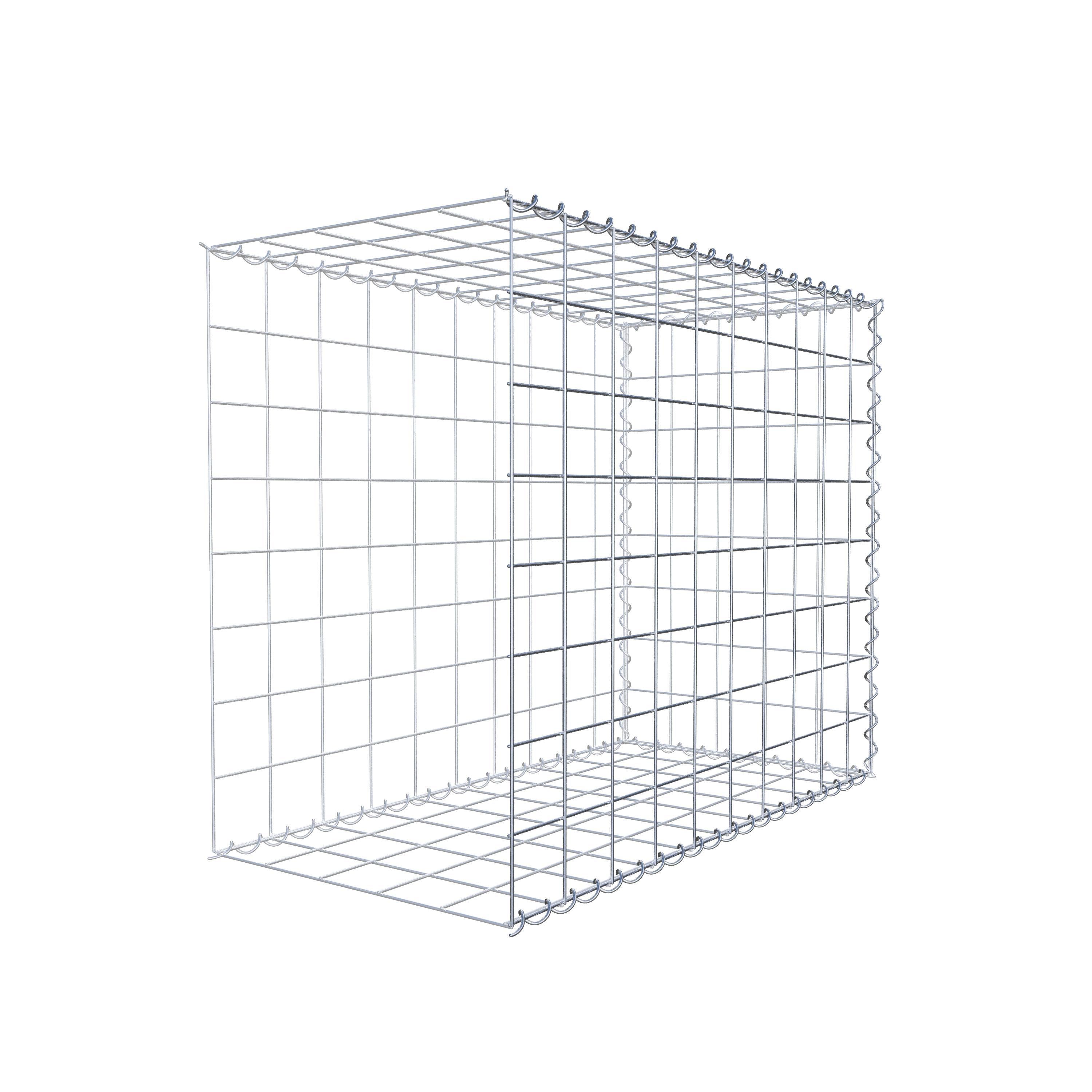 Anbaugabione Typ 2 100 cm x 80 cm x 50 cm (L x H x T), Maschenweite 10 cm x 10 cm, Spirale