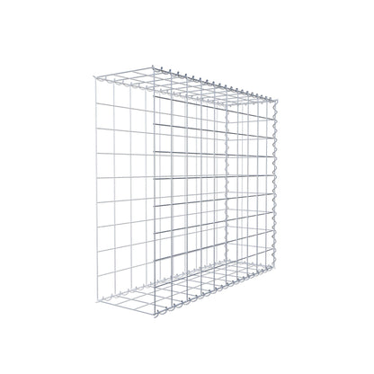 Gabion rapporté type 2 100 cm x 90 cm x 30 cm (L x H x P), mailles 10 cm x 10 cm, spirale