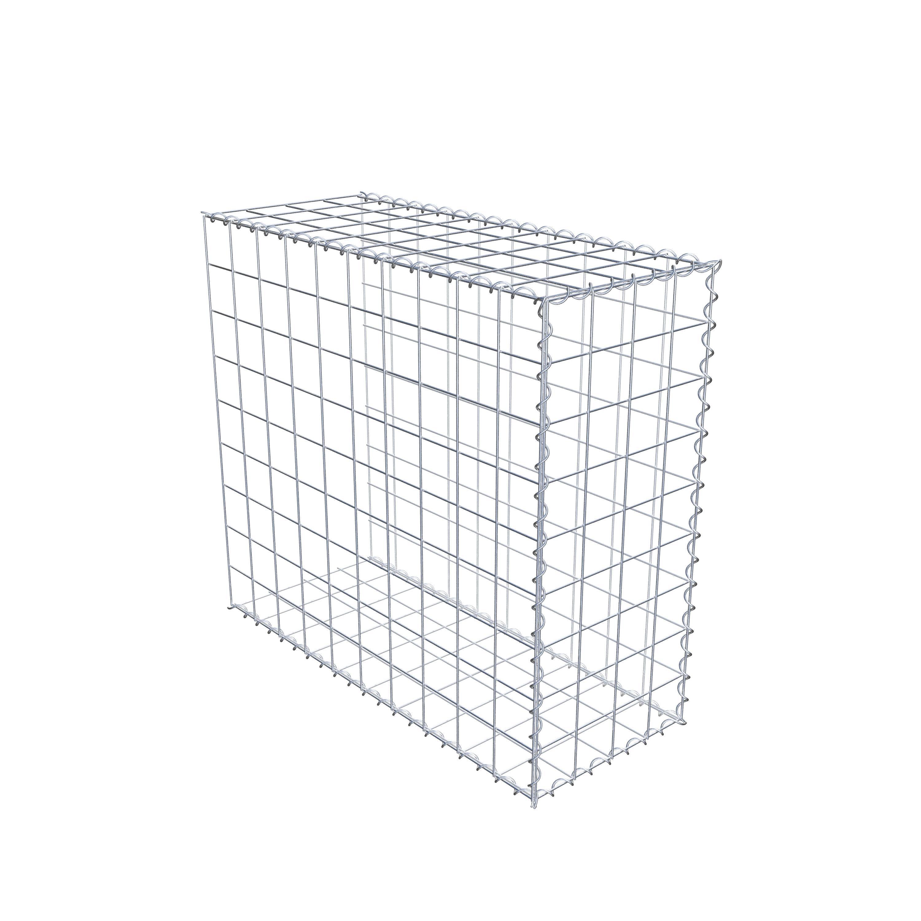 Gabion sur toile type 2 100 cm x 90 cm x 40 cm (L x H x P), maille 10 cm x 10 cm, spirale