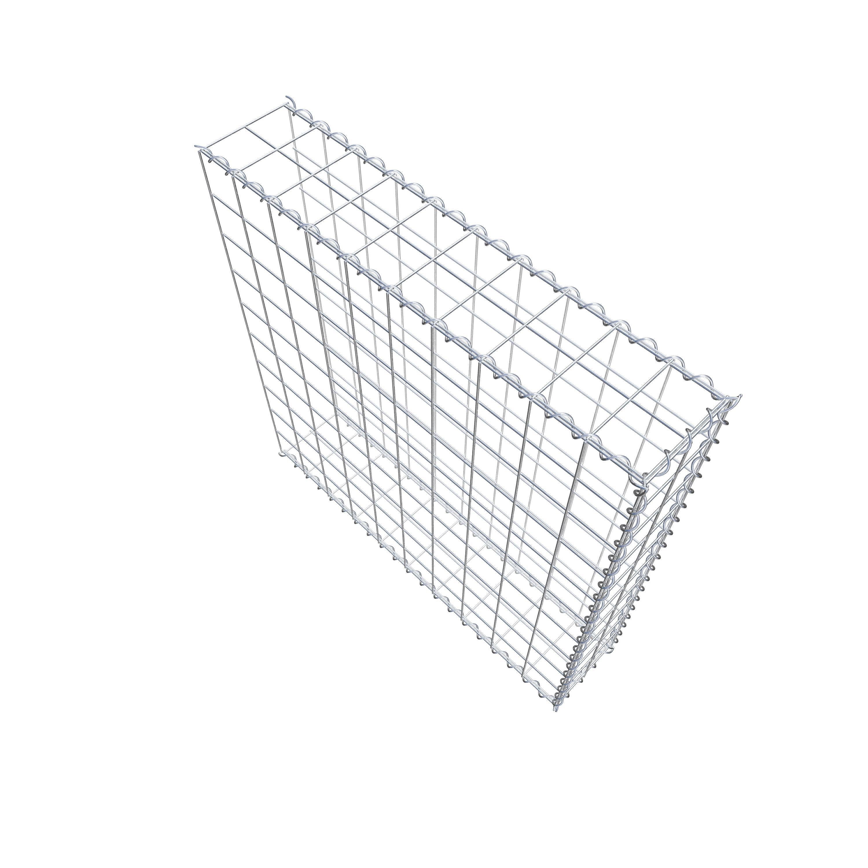 Gabion sur toile type 2 100 cm x 100 cm x 20 cm (L x H x P), maille 10 cm x 10 cm, spirale