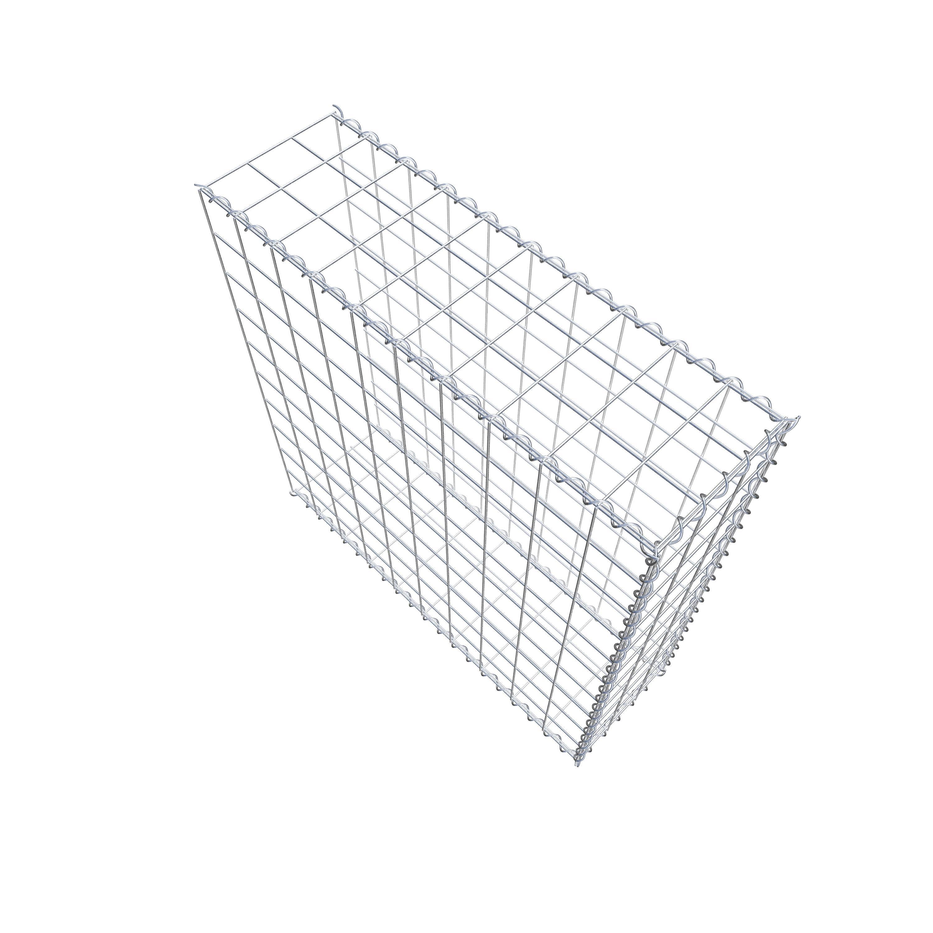 Gabion sur toile type 2 100 cm x 100 cm x 30 cm (L x H x P), maille 10 cm x 10 cm, spirale