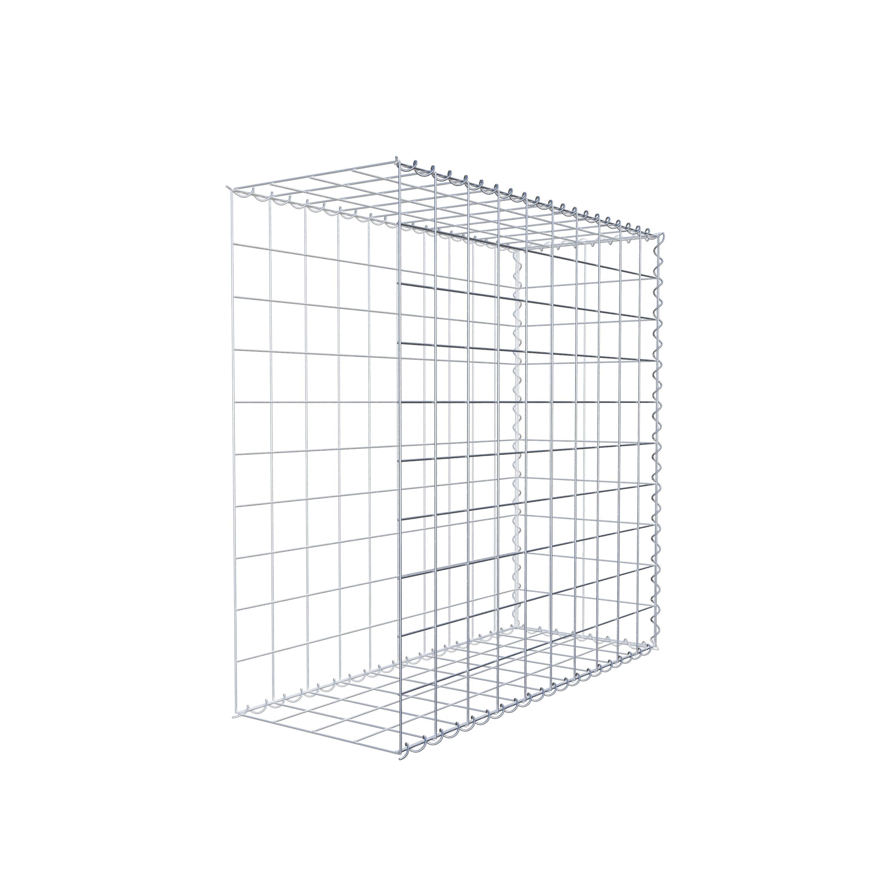 Gabion sur toile type 2 100 cm x 100 cm x 40 cm (L x H x P), maille 10 cm x 10 cm, spirale