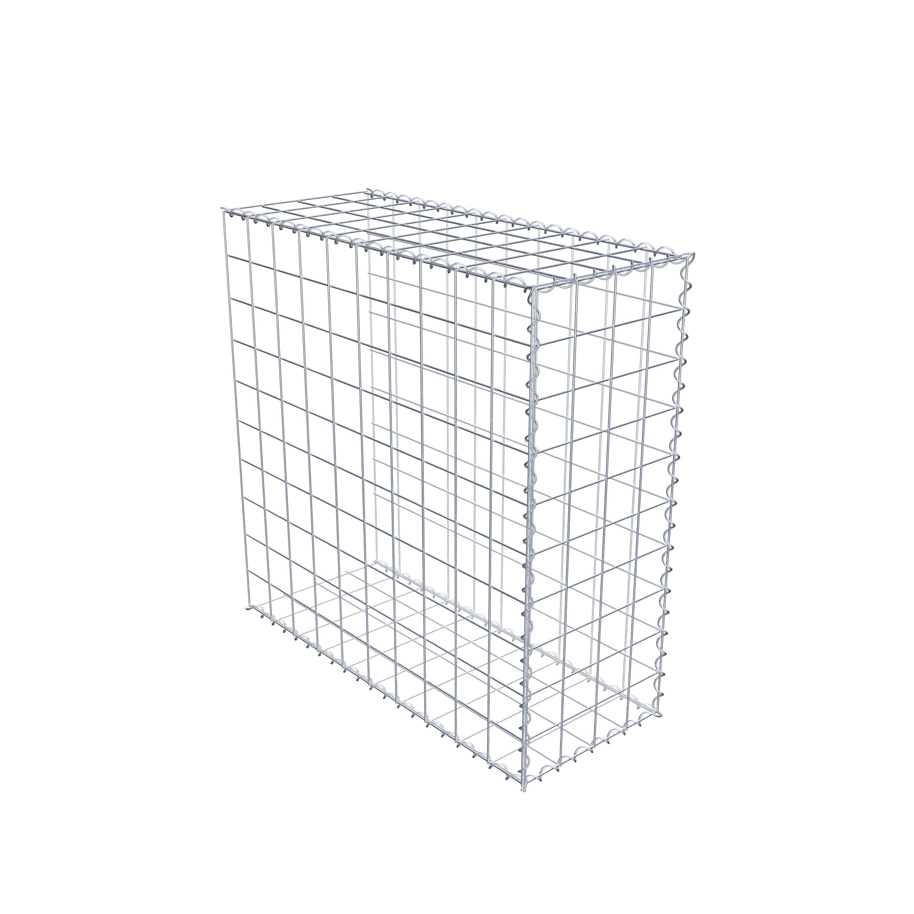 Gabion sur toile type 2 100 cm x 100 cm x 40 cm (L x H x P), maille 10 cm x 10 cm, spirale