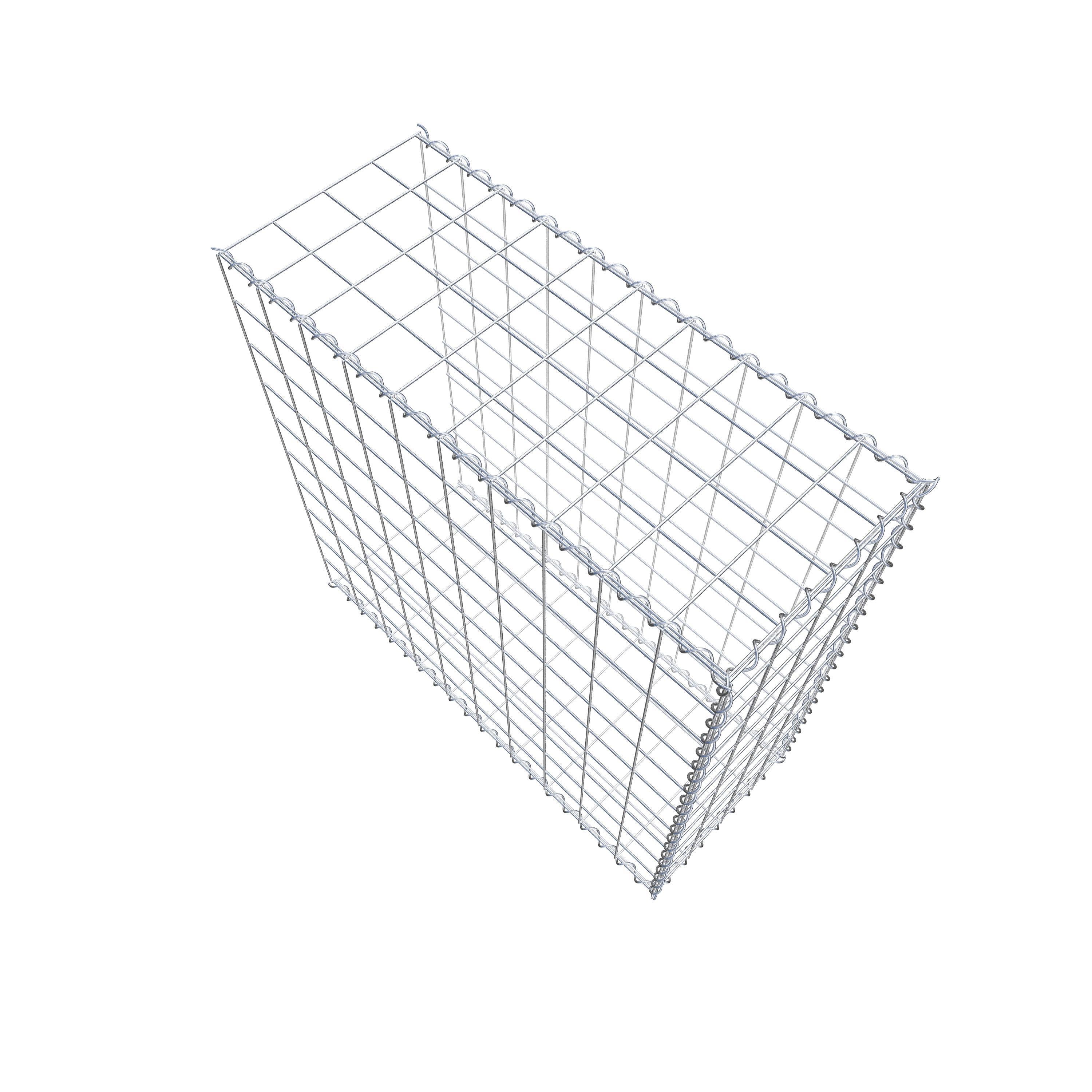 Gabion sur toile type 2 100 cm x 100 cm x 40 cm (L x H x P), maille 10 cm x 10 cm, spirale