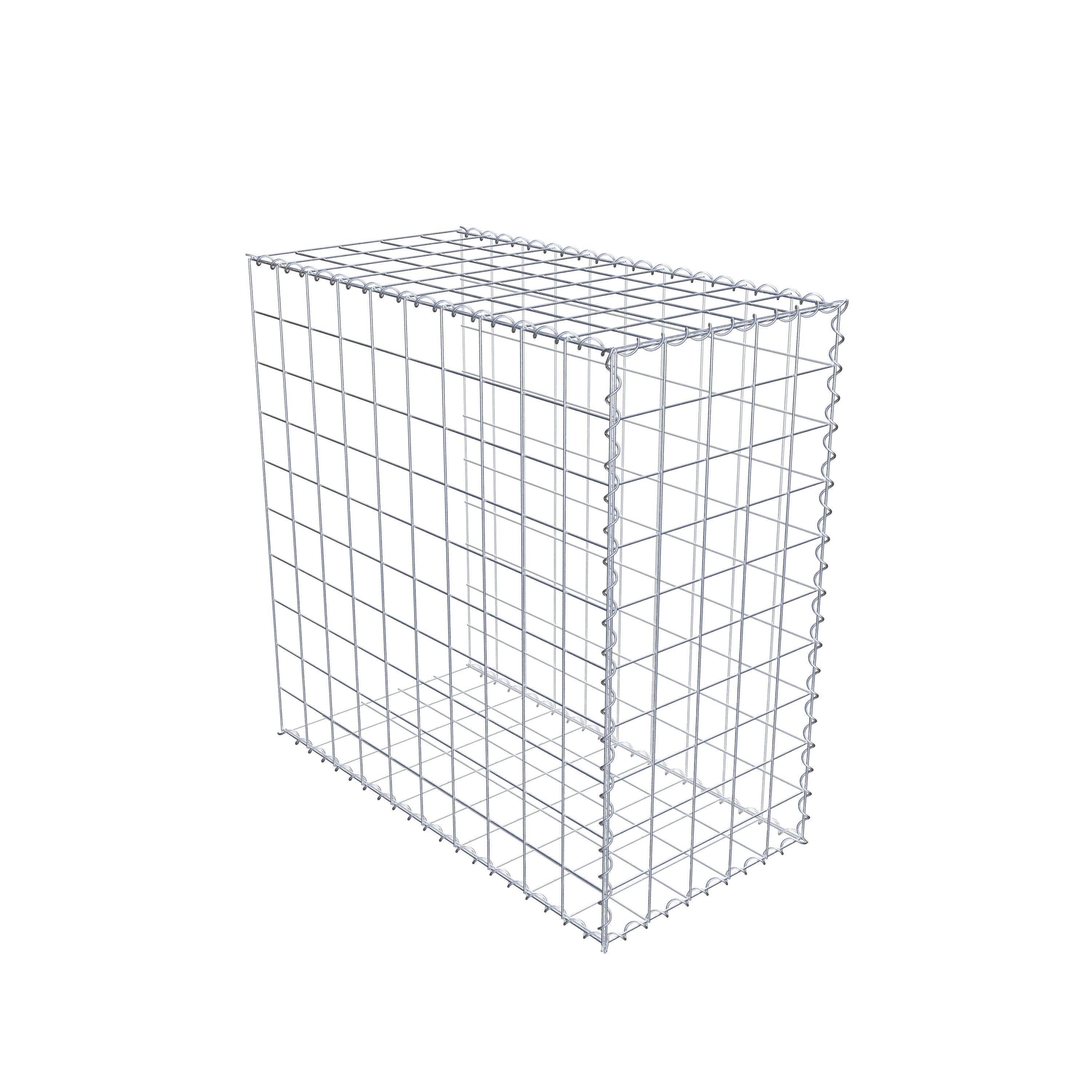 Gabion sur toile type 2 100 cm x 100 cm x 50 cm (L x H x P), maille 10 cm x 10 cm, spirale