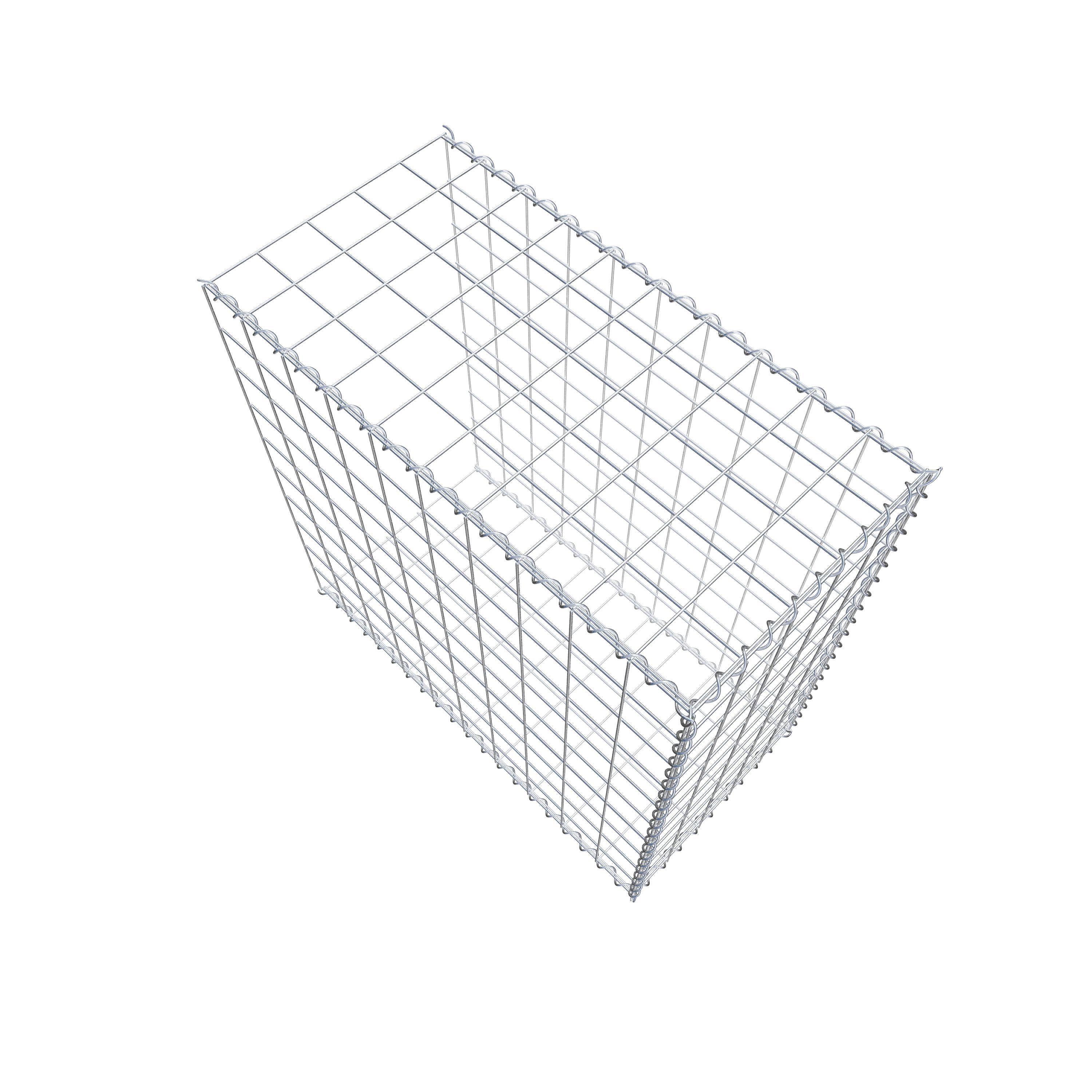 Gabion sur toile type 2 100 cm x 100 cm x 50 cm (L x H x P), maille 10 cm x 10 cm, spirale