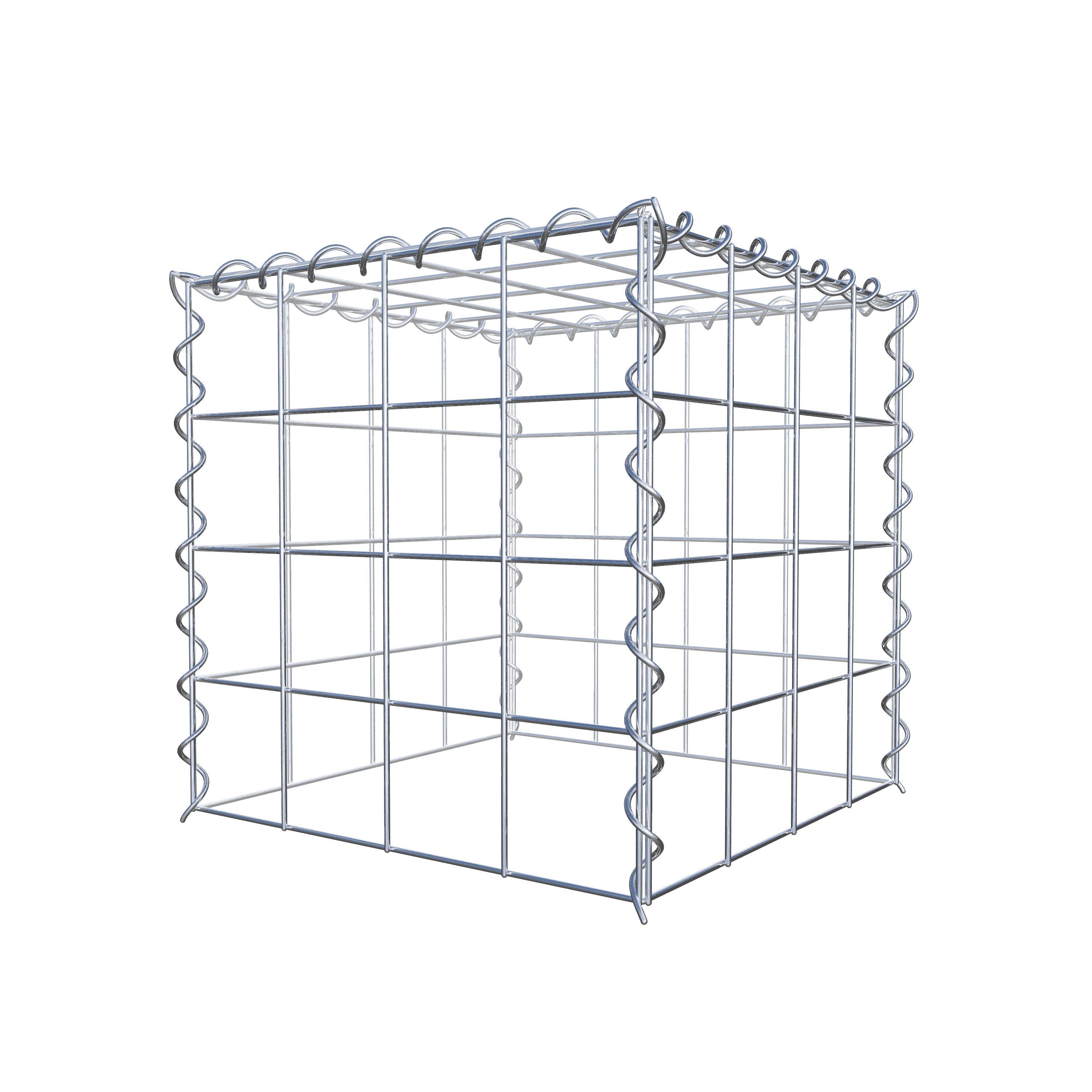 Gabion sur toile type 3 40 cm x 40 cm x 40 cm (L x H x P), maille 10 cm x 10 cm, spirale