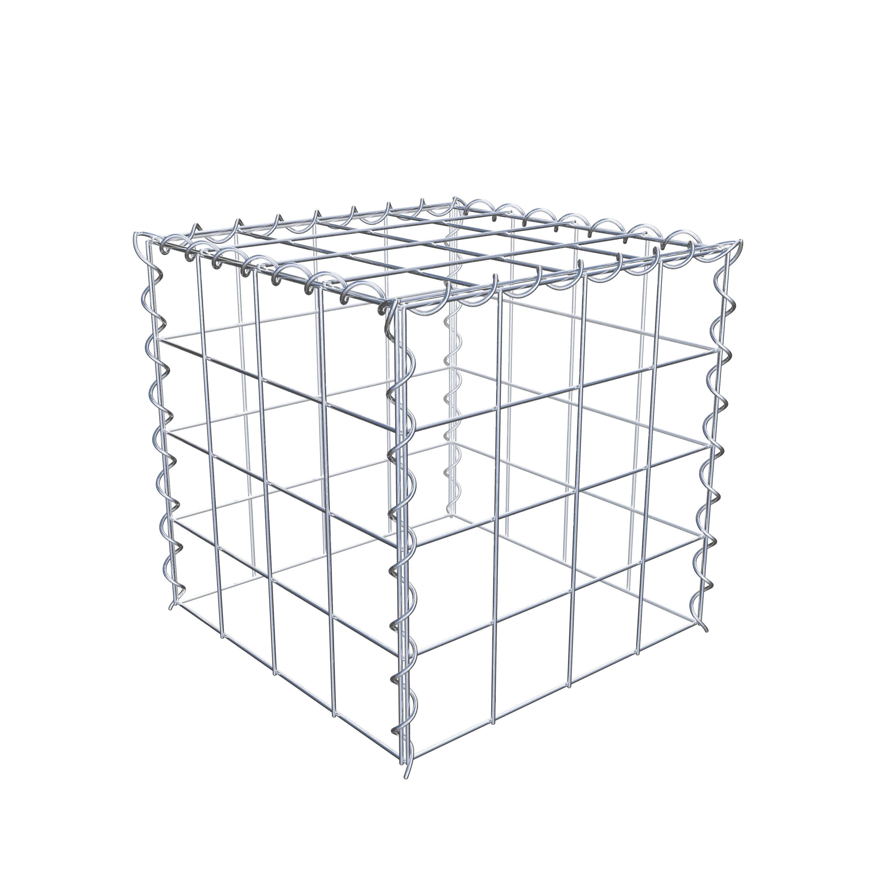 Gabion sur toile type 3 40 cm x 40 cm x 40 cm (L x H x P), maille 10 cm x 10 cm, spirale