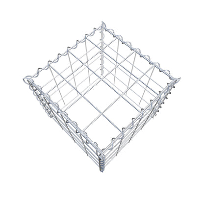 Gabião tipo 3 40 cm x 40 cm x 40 cm (C x A x P), malhagem 10 cm x 10 cm, espiral