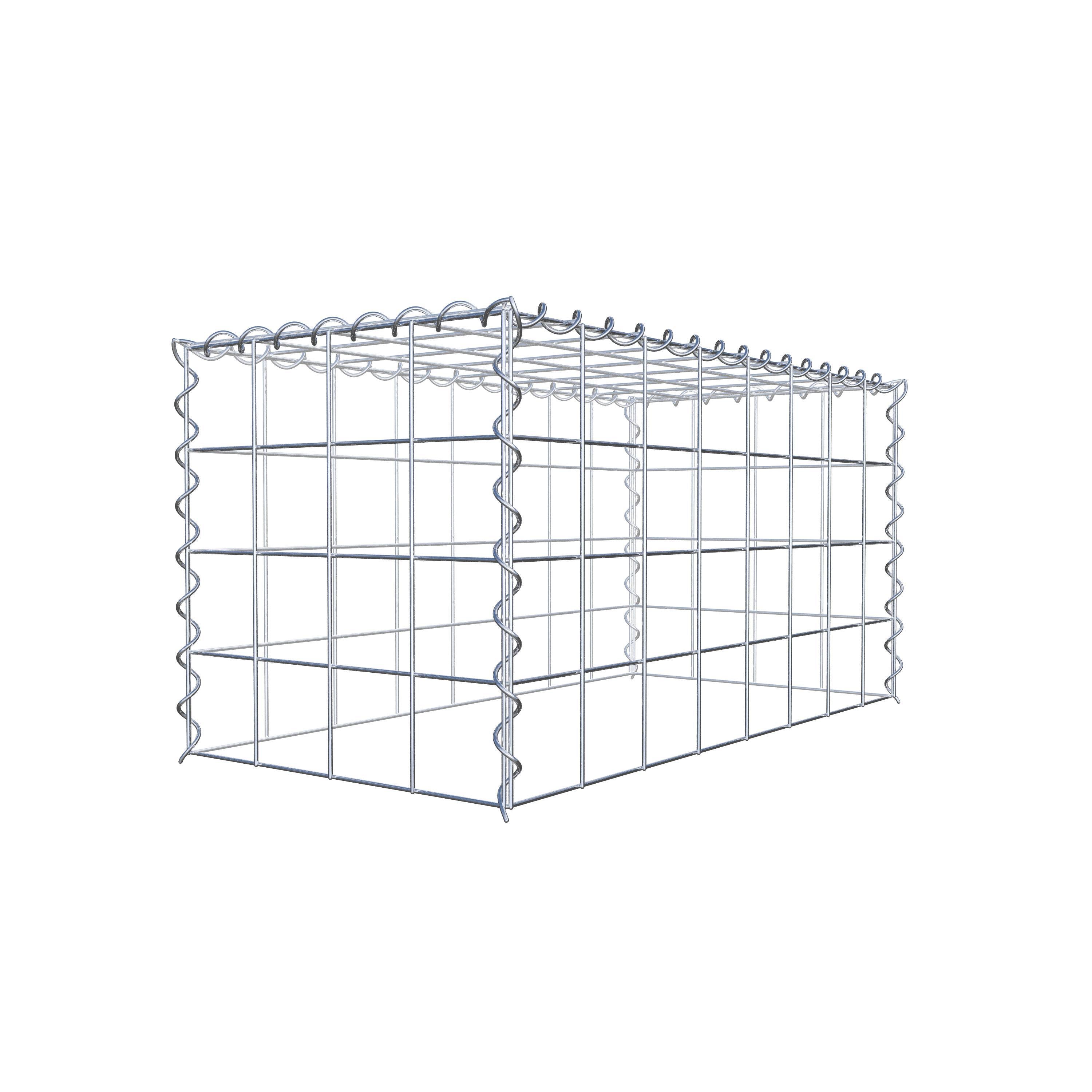 Gabion sur toile type 3 80 cm x 40 cm x 40 cm (L x H x P), maille 10 cm x 10 cm, spirale