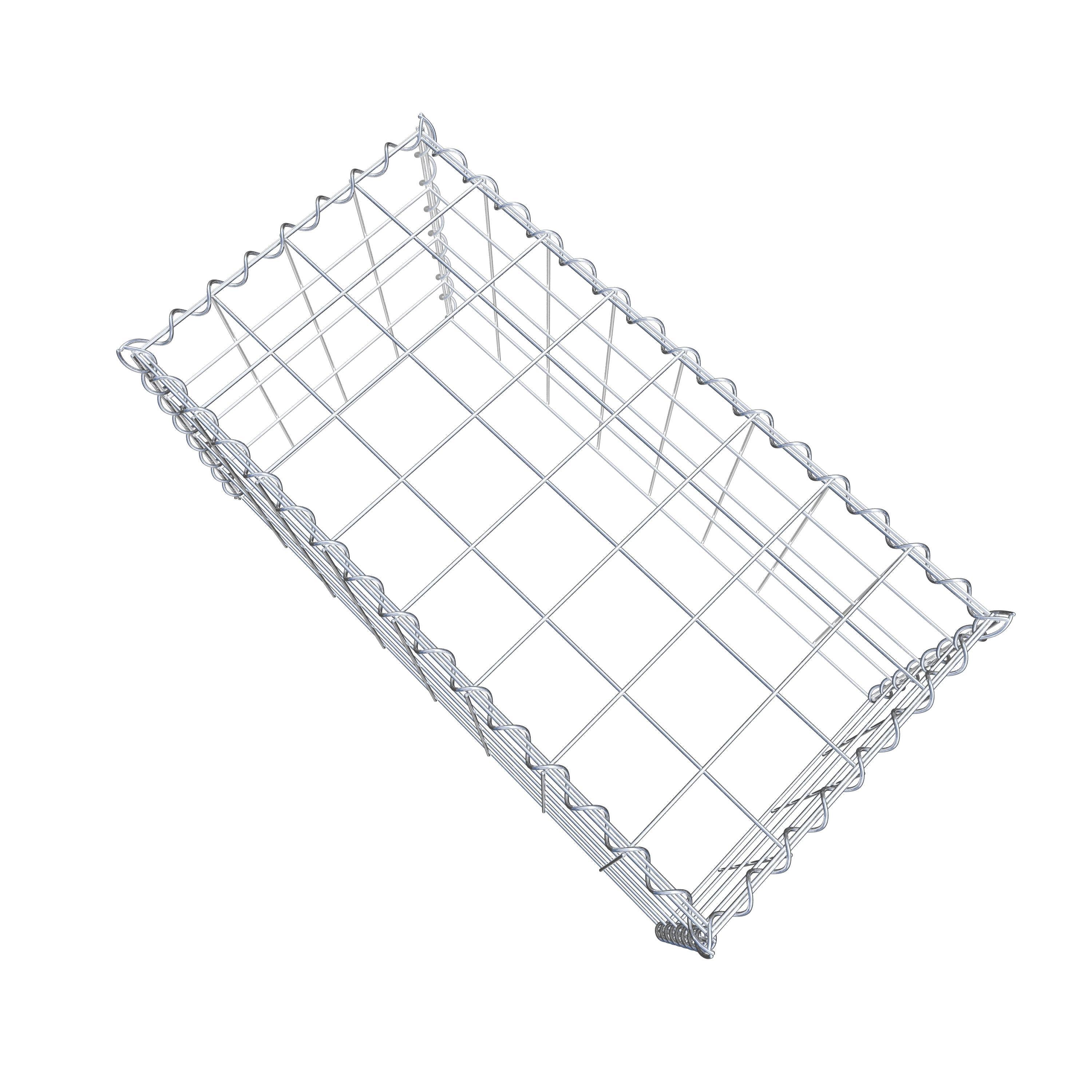 Gabion sur toile type 3 80 cm x 40 cm x 40 cm (L x H x P), maille 10 cm x 10 cm, spirale