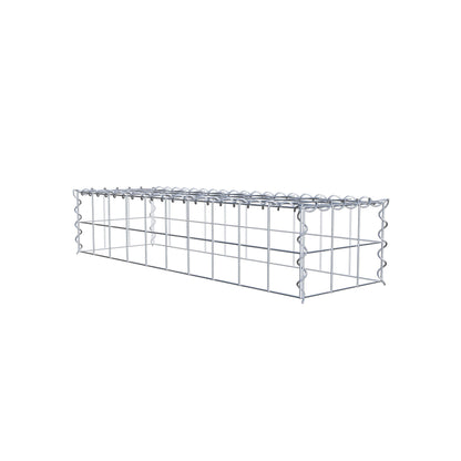 Gabião tipo 3 100 cm x 20 cm x 30 cm (C x A x P), malhagem 10 cm x 10 cm, espiral