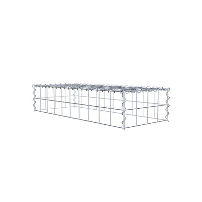 Extra gabion typ 3 100 cm x 20 cm x 40 cm (L x H x D), maskstorlek 10 cm x 10 cm, spiral