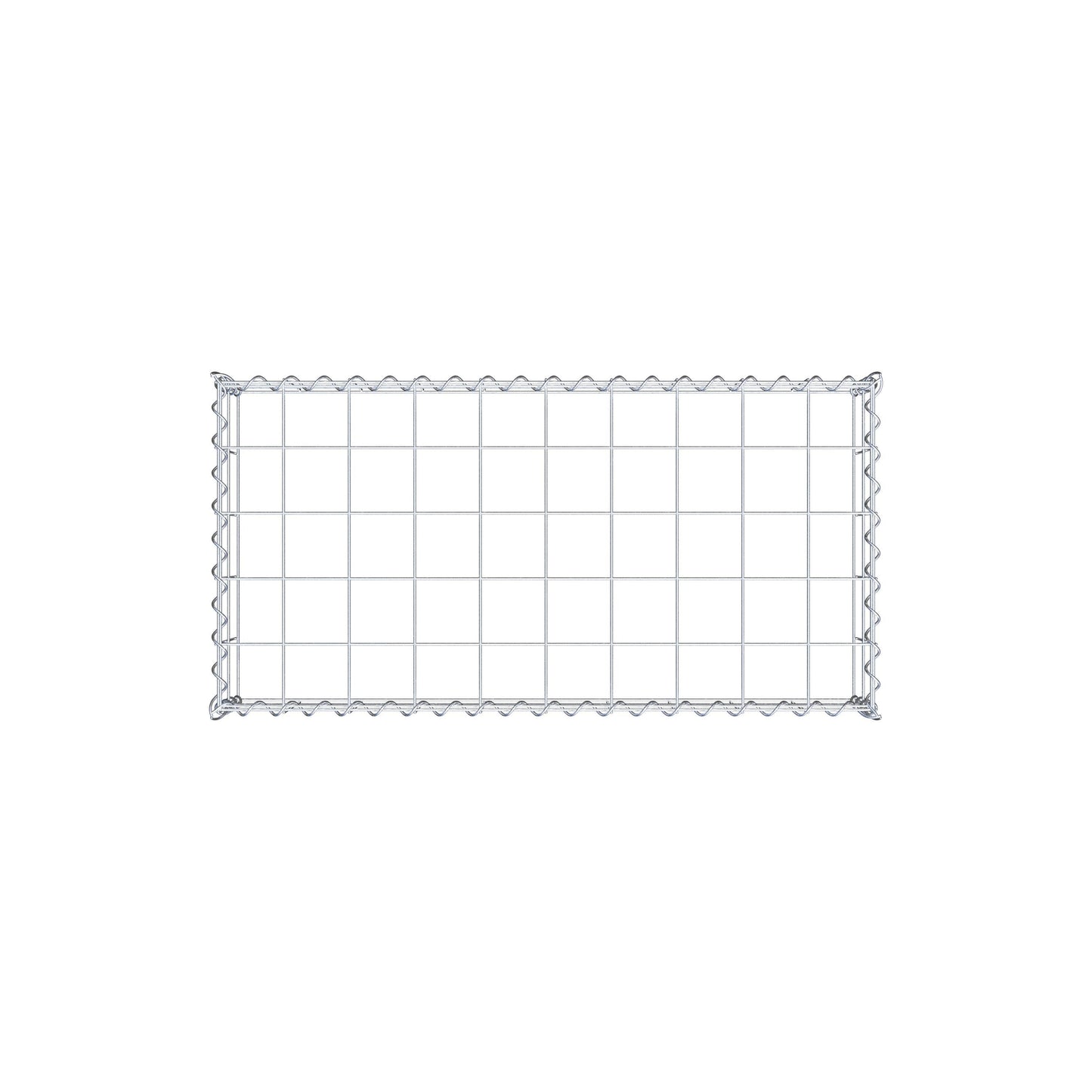 Extra gabion typ 3 100 cm x 20 cm x 50 cm (L x H x D), maskstorlek 10 cm x 10 cm, spiral