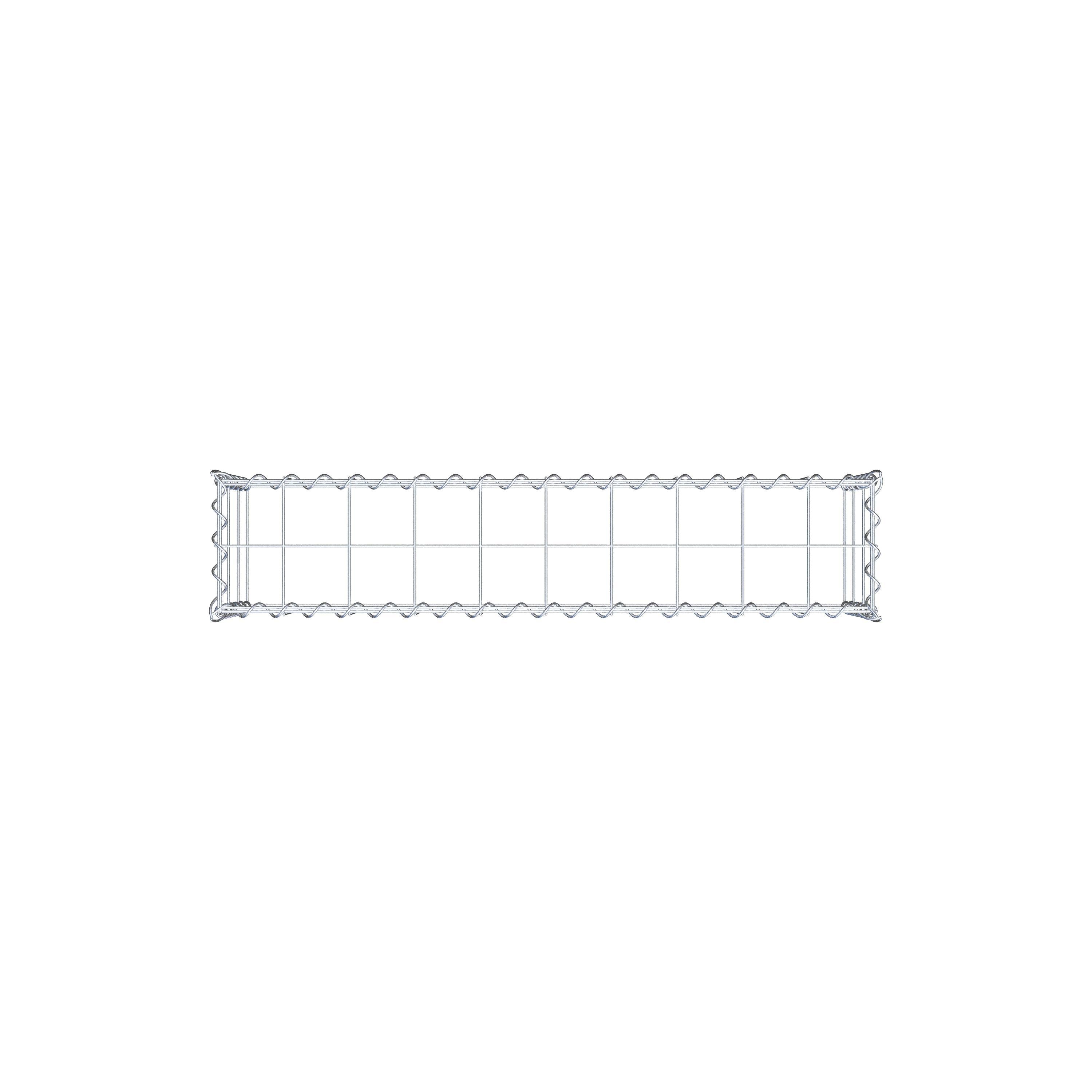 Anbaugabione Typ 3 100 cm x 30 cm x 20 cm (L x H x T), Maschenweite 10 cm x 10 cm, Spirale