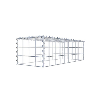 Add-on schanskorf type 3 100 cm x 30 cm x 40 cm (L x H x D), maaswijdte 10 cm x 10 cm, spiraalvormig
