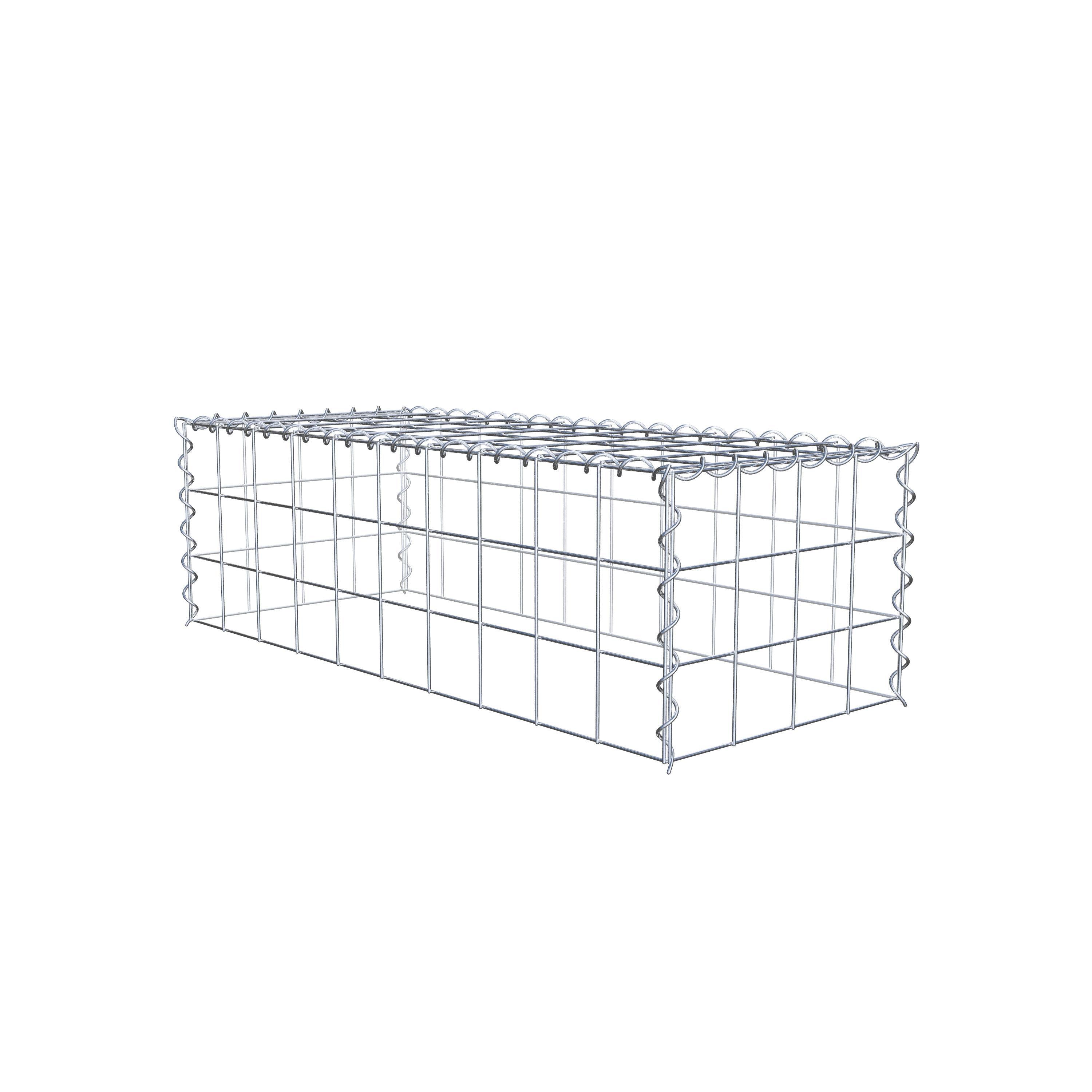 Gabion sur toile type 3 100 cm x 30 cm x 40 cm (L x H x P), maille 10 cm x 10 cm, spirale