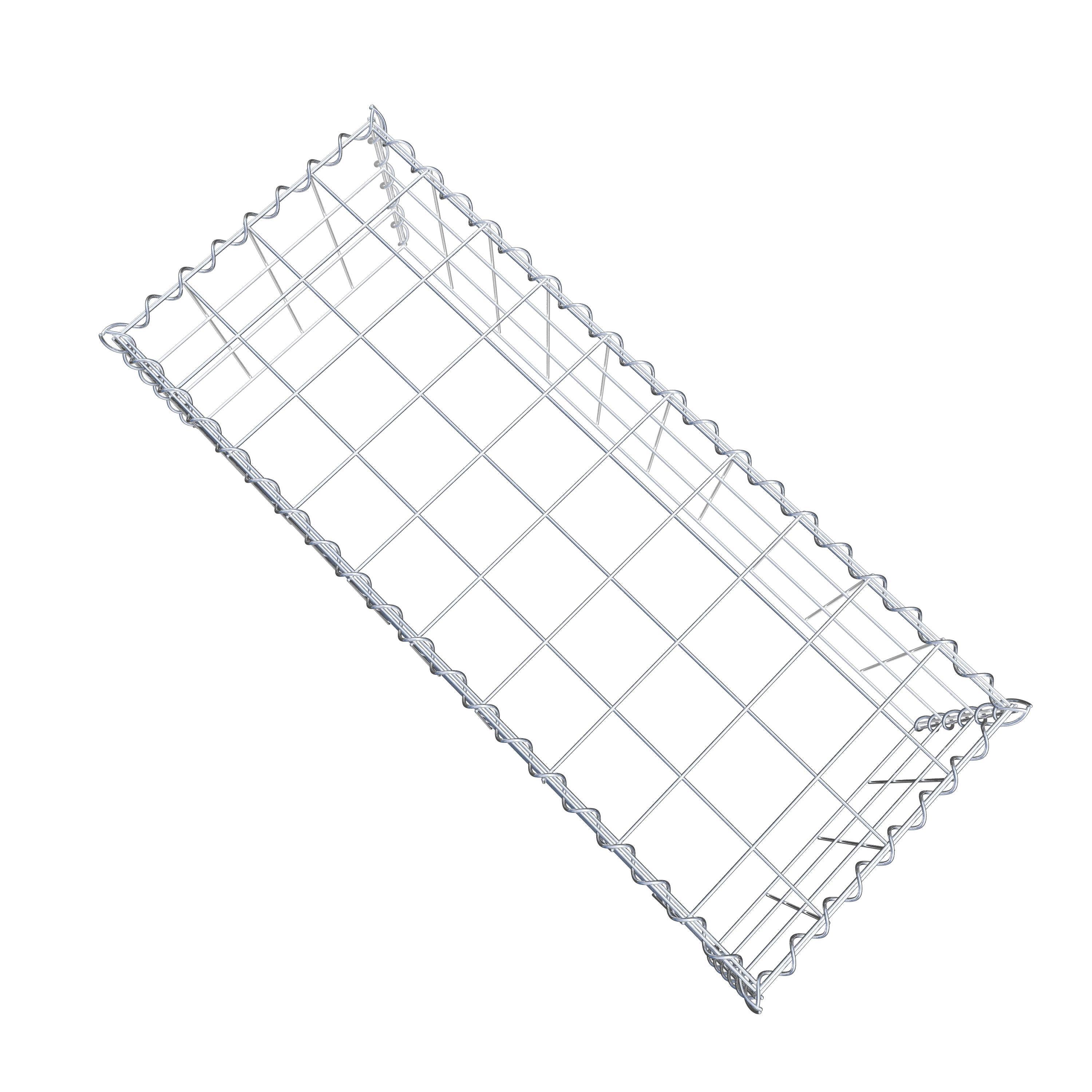 Gabion sur toile type 3 100 cm x 30 cm x 40 cm (L x H x P), maille 10 cm x 10 cm, spirale