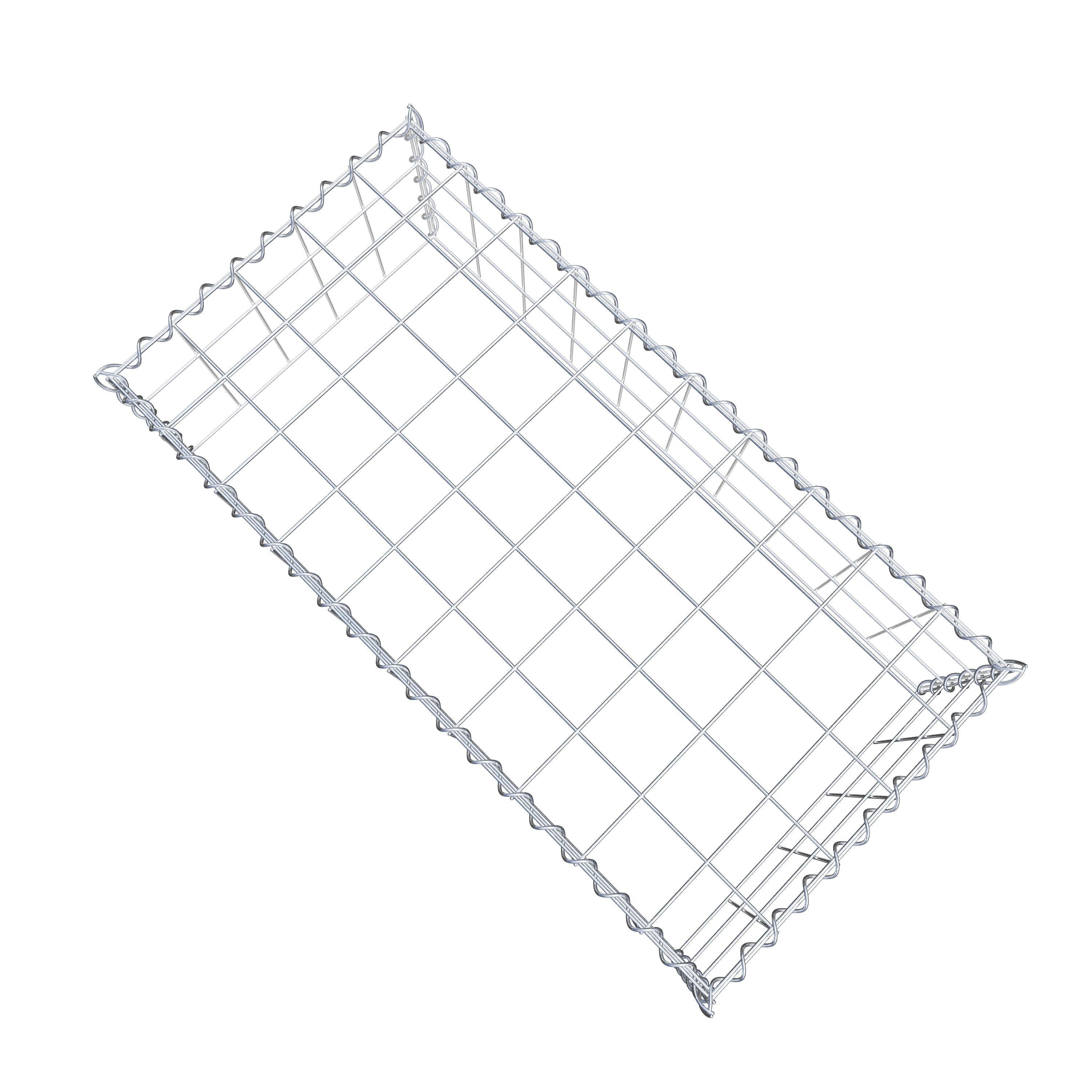 Gabion sur toile type 3 100 cm x 30 cm x 50 cm (L x H x P), maille 10 cm x 10 cm, spirale