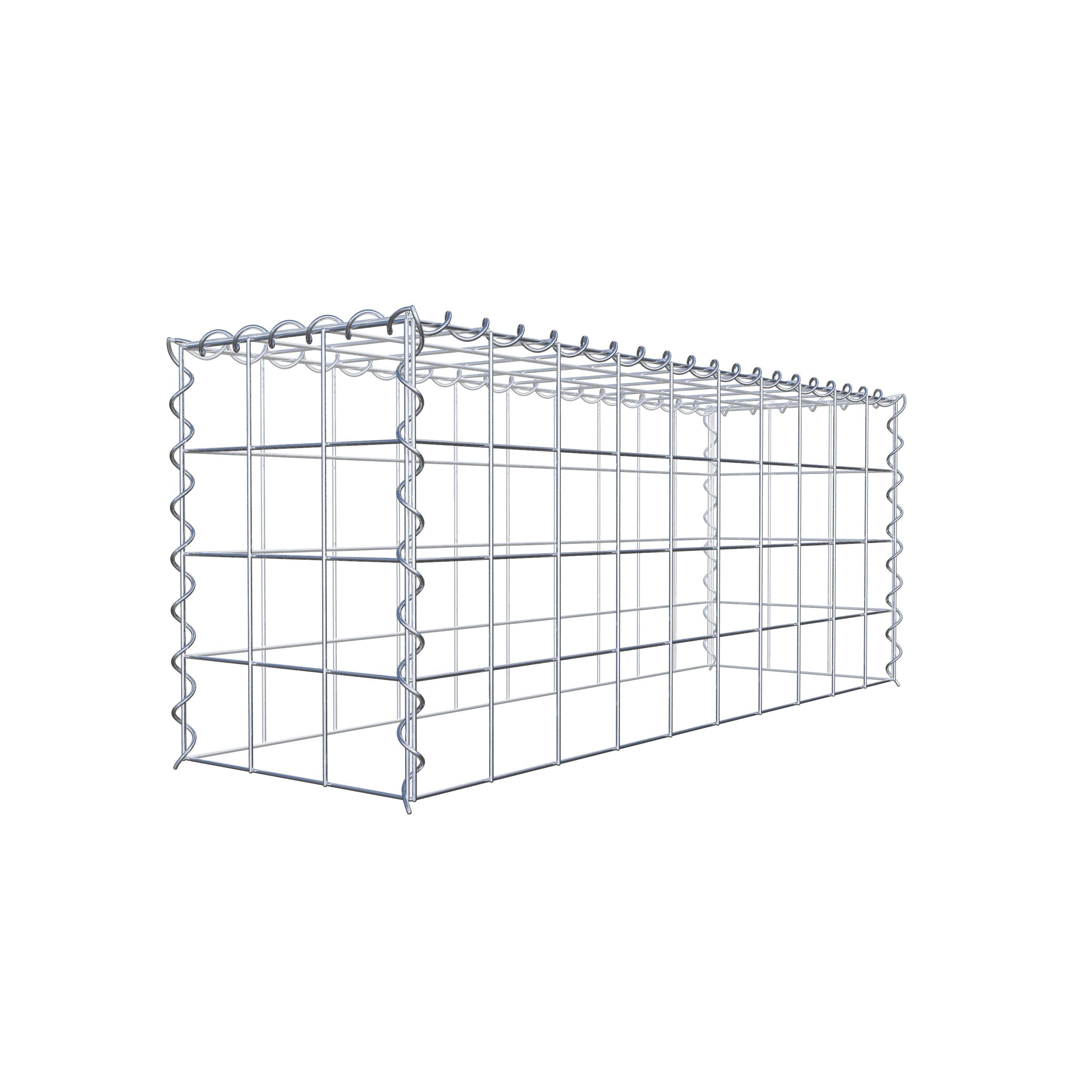 Gabion sur toile type 3 100 cm x 40 cm x 30 cm (L x H x P), maille 10 cm x 10 cm, spirale