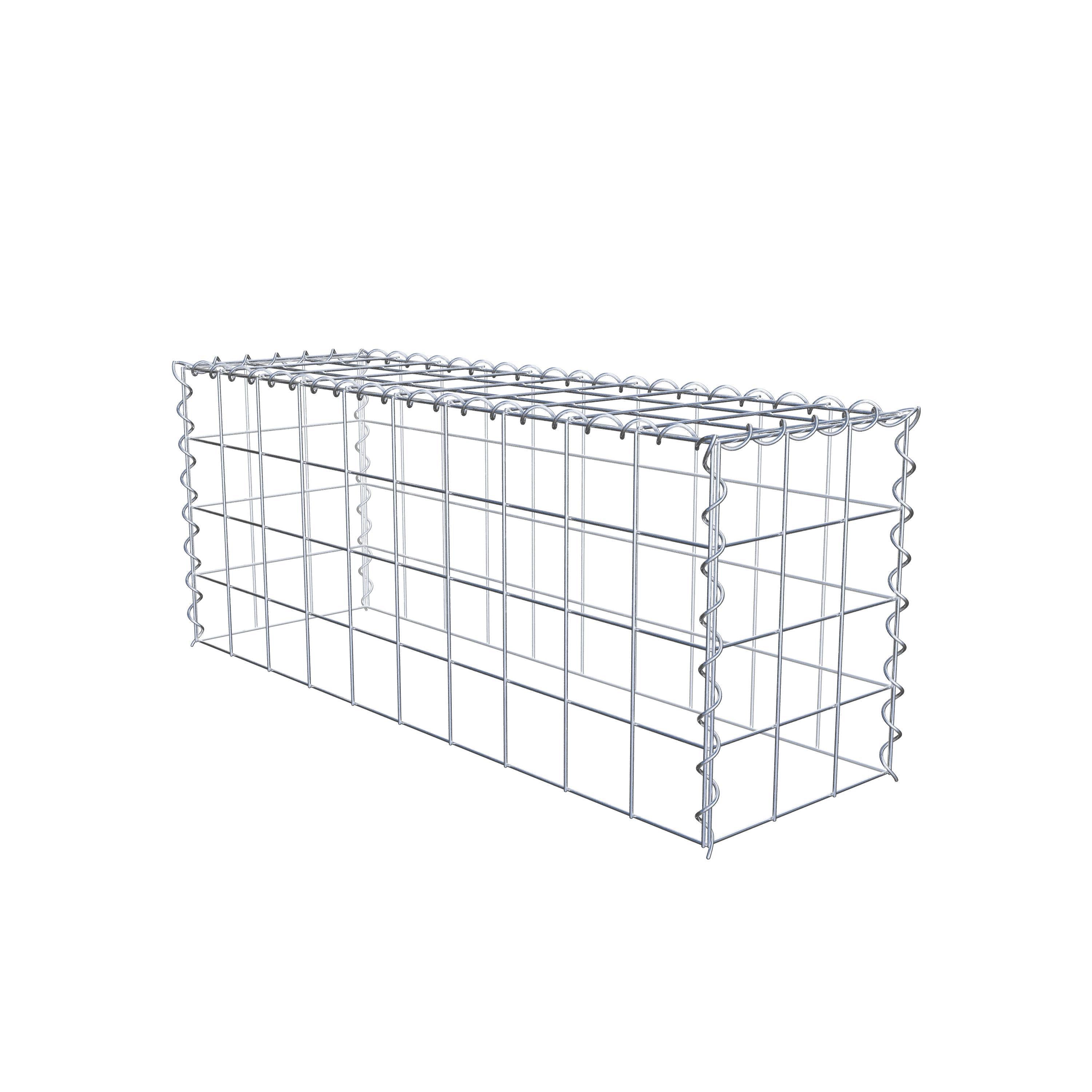 Gabion sur toile type 3 100 cm x 40 cm x 30 cm (L x H x P), maille 10 cm x 10 cm, spirale