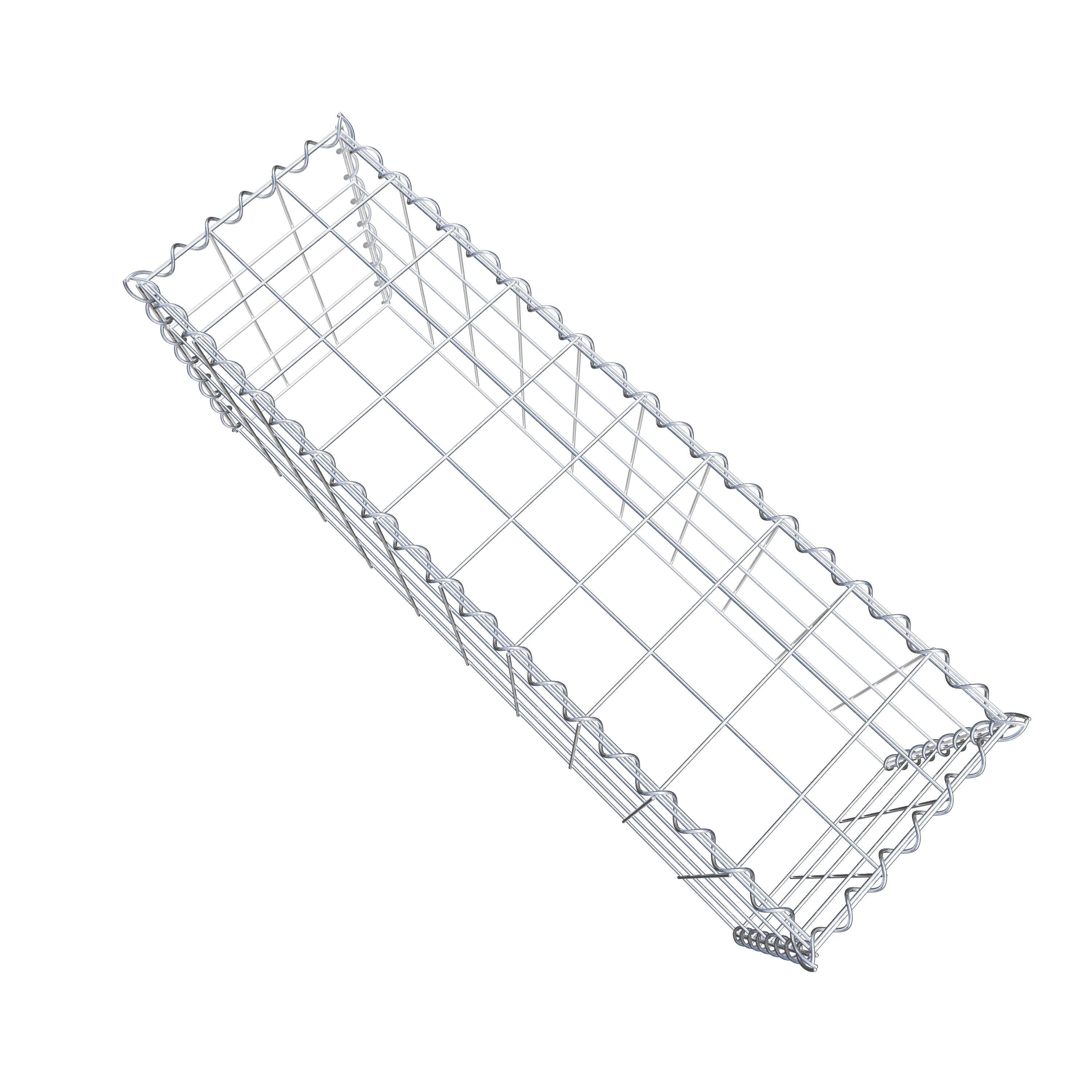 Gabion sur toile type 3 100 cm x 40 cm x 30 cm (L x H x P), maille 10 cm x 10 cm, spirale