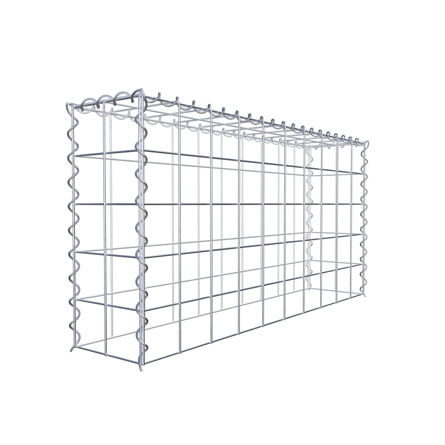 Extra gabion typ 3 100 cm x 50 cm x 20 cm (L x H x D), maskstorlek 10 cm x 10 cm, spiral