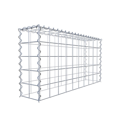 Extra gabion typ 3 100 cm x 50 cm x 20 cm (L x H x D), maskstorlek 10 cm x 10 cm, spiral