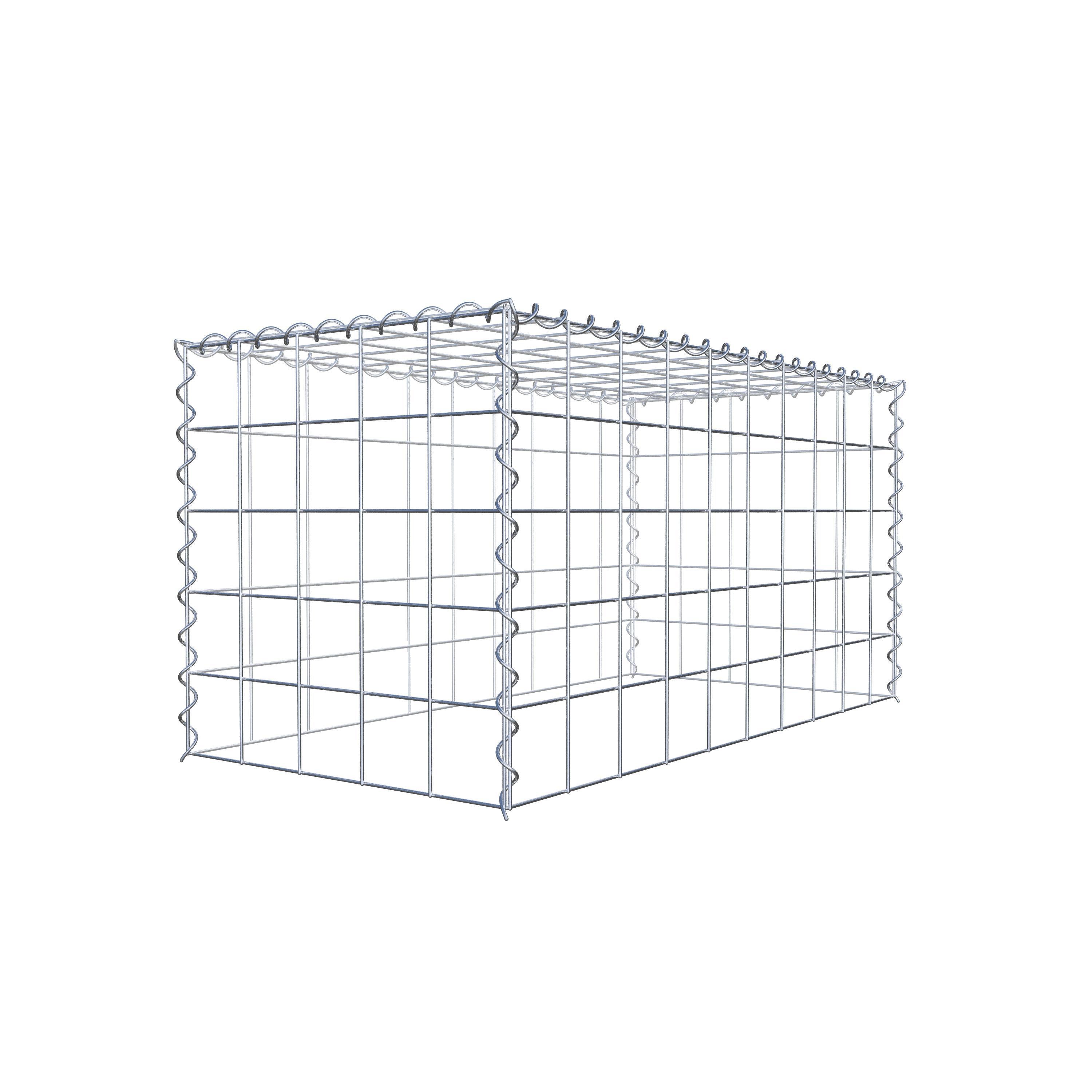 Gabion sur toile type 3 100 cm x 50 cm x 50 cm (L x H x P), maille 10 cm x 10 cm, spirale