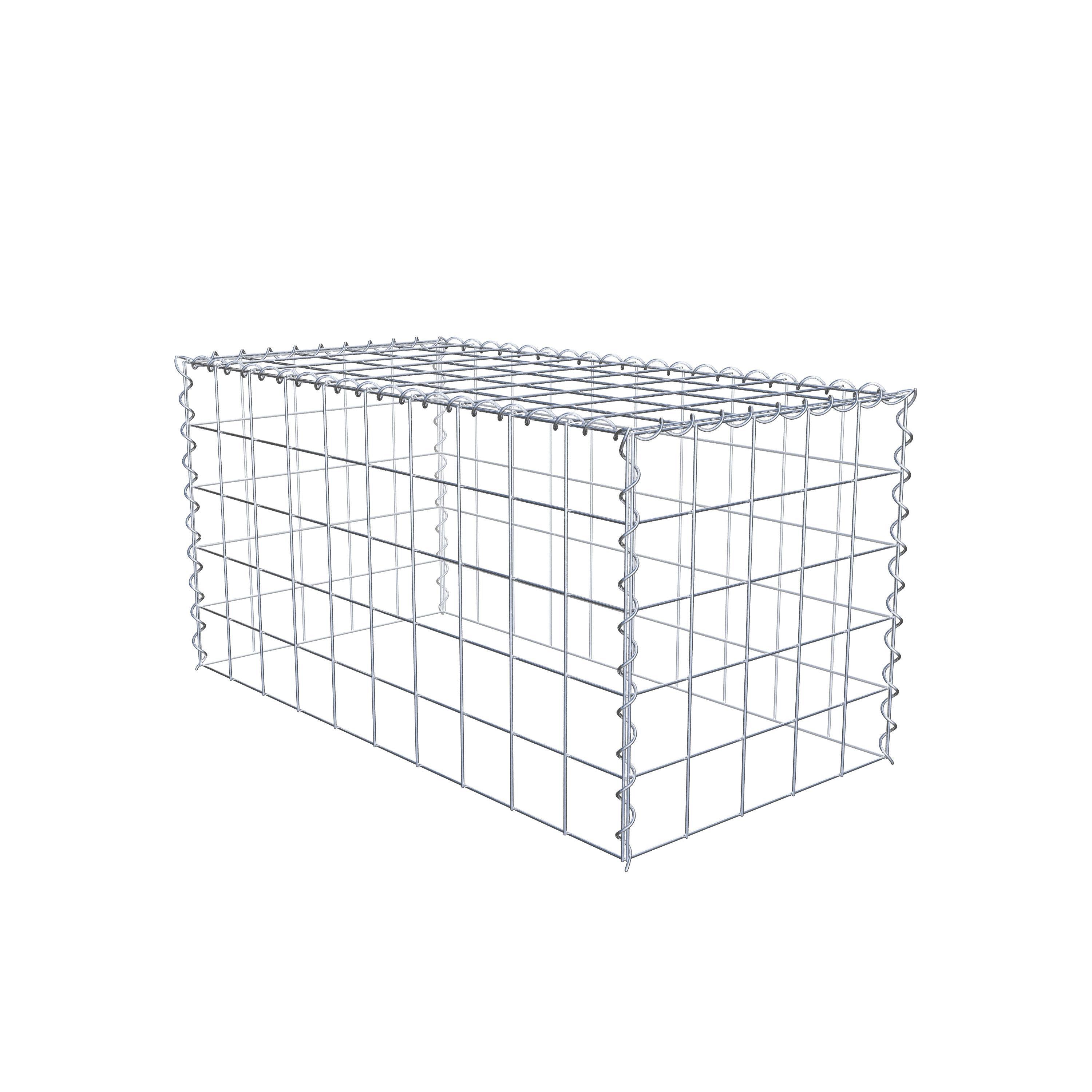 Gabion sur toile type 3 100 cm x 50 cm x 50 cm (L x H x P), maille 10 cm x 10 cm, spirale