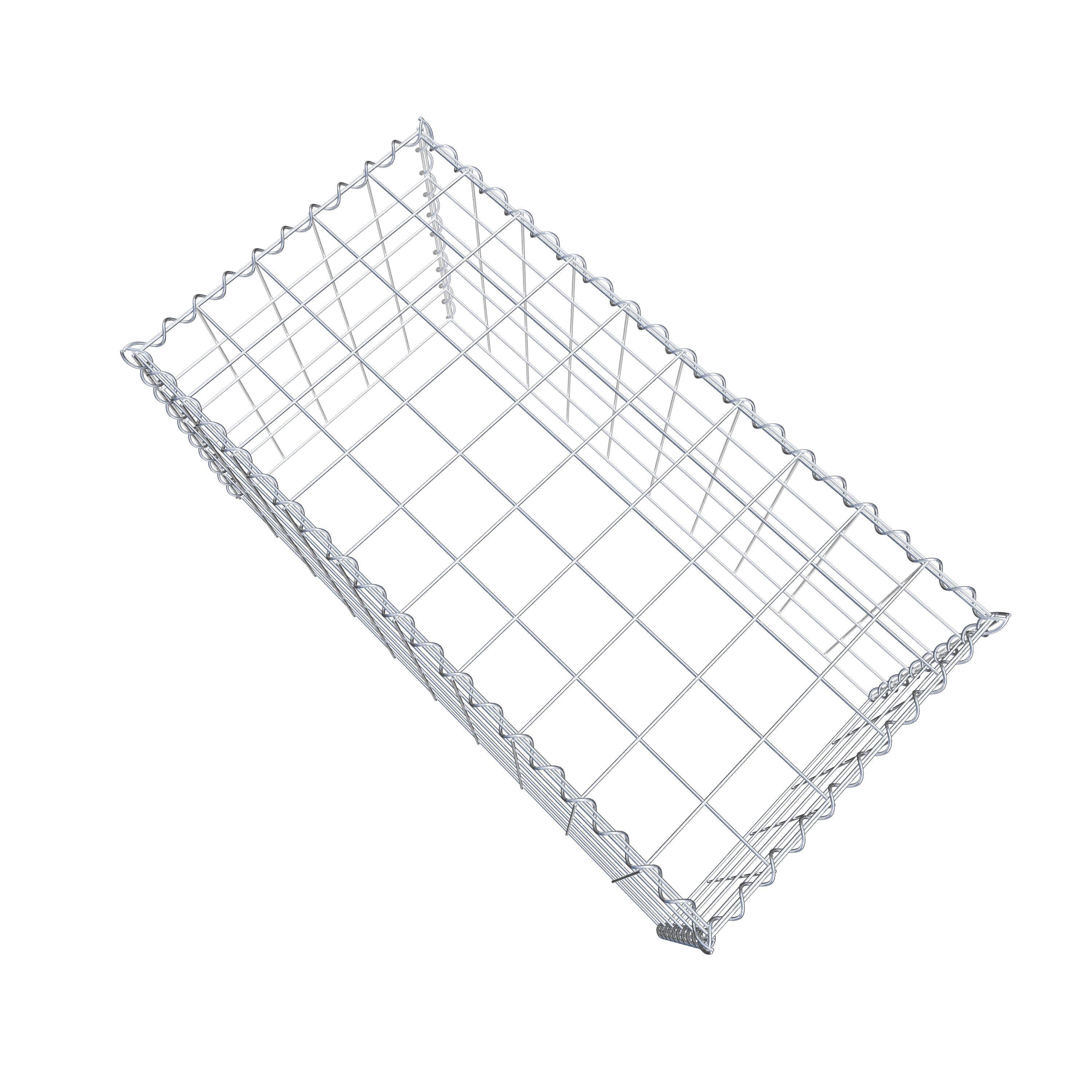 Gabion sur toile type 3 100 cm x 50 cm x 50 cm (L x H x P), maille 10 cm x 10 cm, spirale