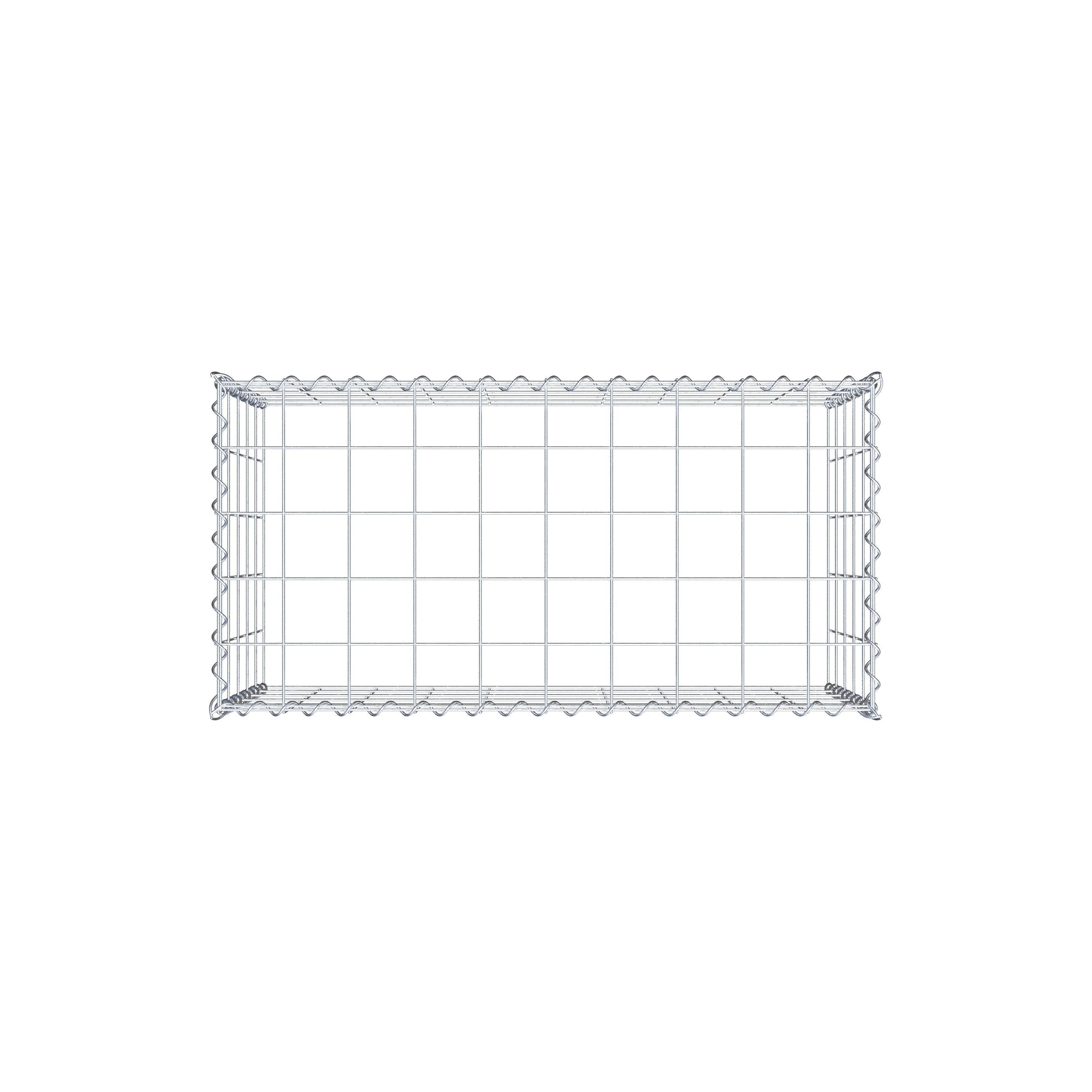 Gabion sur toile type 3 100 cm x 50 cm x 50 cm (L x H x P), maille 10 cm x 10 cm, spirale