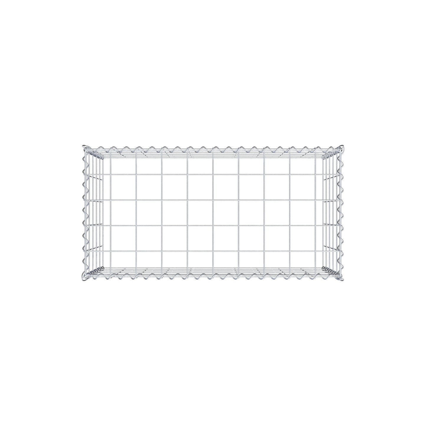 Anbaugabione Typ 3 100 cm x 50 cm x 50 cm (L x H x T), Maschenweite 10 cm x 10 cm, Spirale