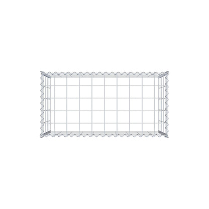 Anbaugabione Typ 3 100 cm x 50 cm x 50 cm (L x H x T), Maschenweite 10 cm x 10 cm, Spirale