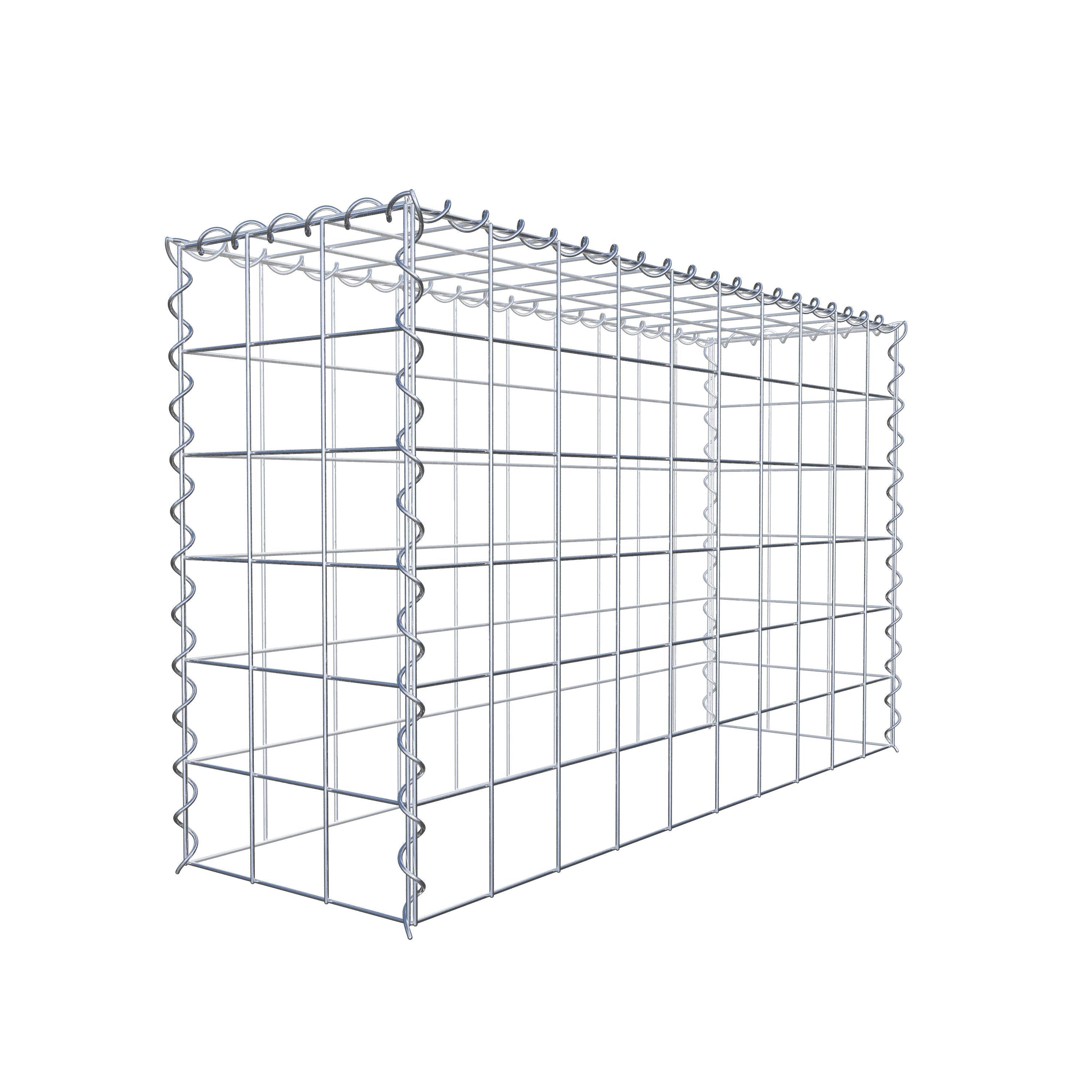 Gabion sur toile type 3 100 cm x 60 cm x 30 cm (L x H x P), maille 10 cm x 10 cm, spirale