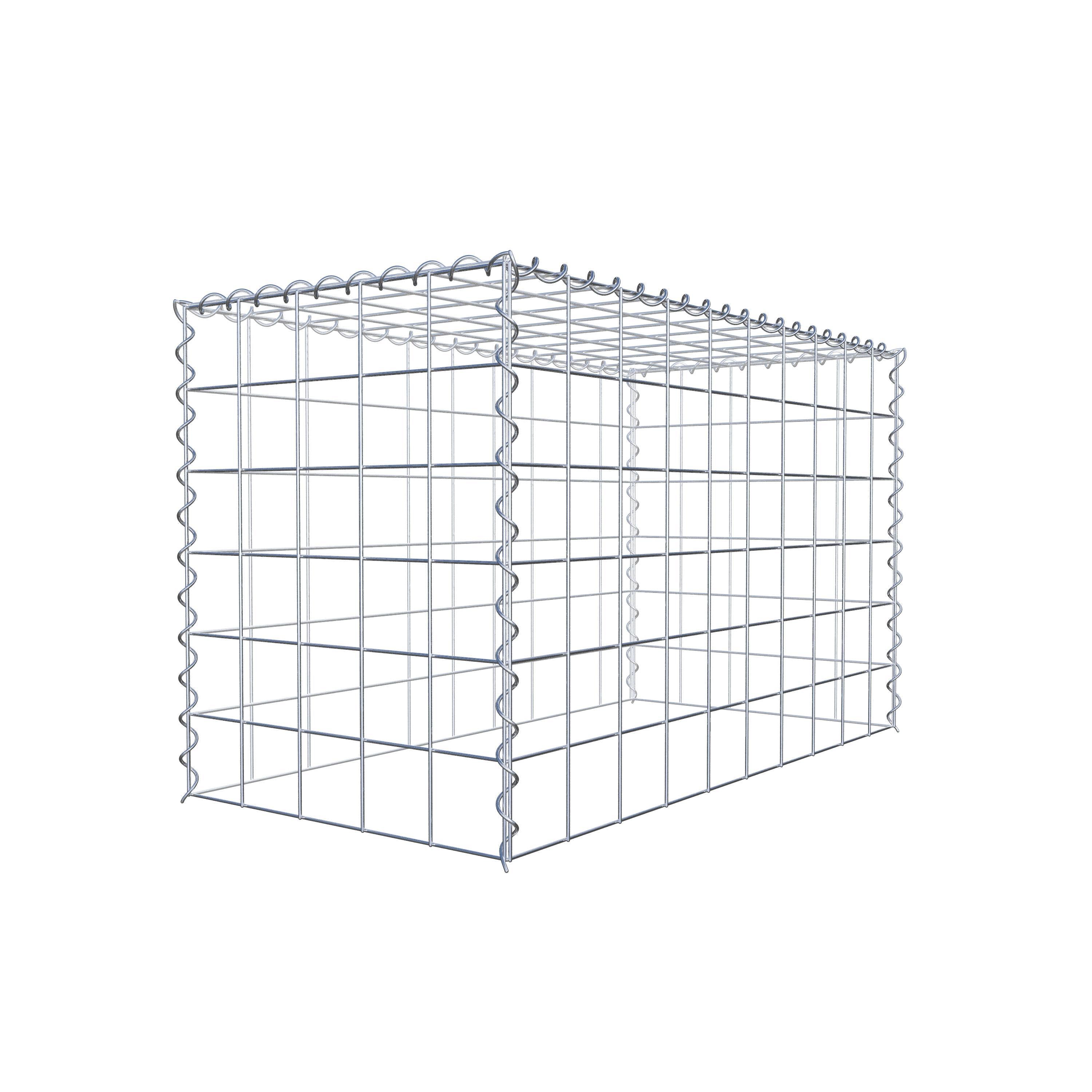 Anbaugabione Typ 3 100 cm x 60 cm x 50 cm (L x H x T), Maschenweite 10 cm x 10 cm, Spirale